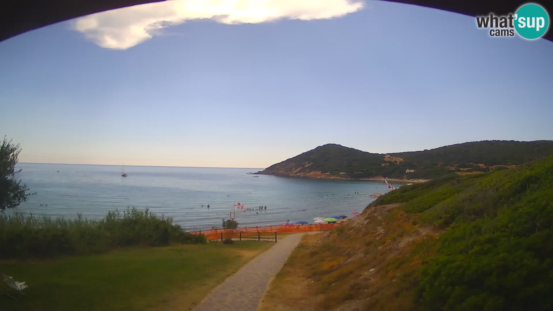 Webcam spiaggia Poglina – Vista dal bar Da Ricciolina – Alghero – Sardegna