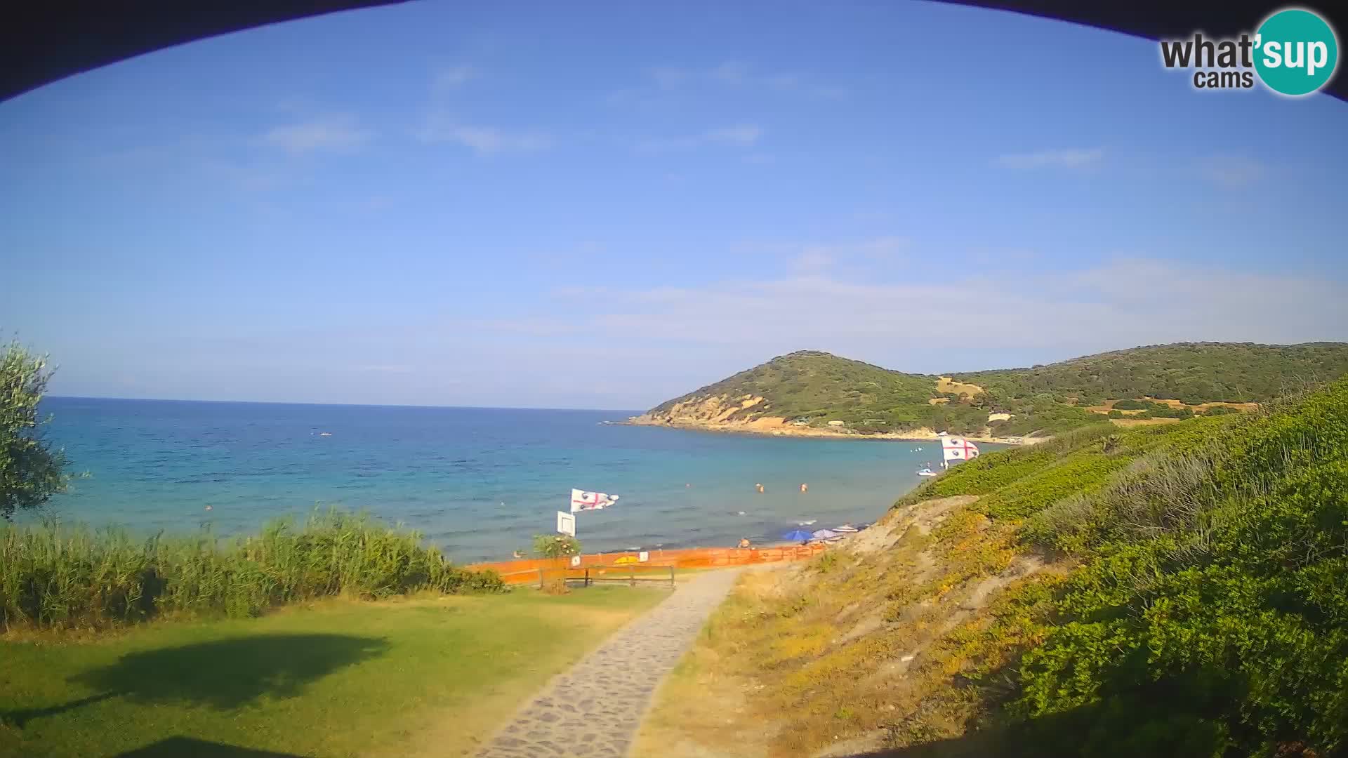 Webcam spiaggia Poglina – Vista dal bar Da Ricciolina – Alghero – Sardegna