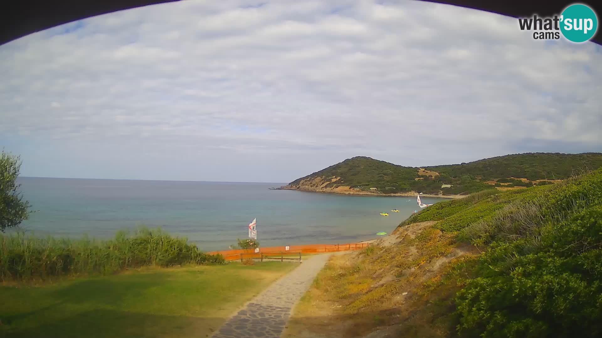 Spletna kamera plaža Poglina – Da Ricciolina – Alghero – Sardinija