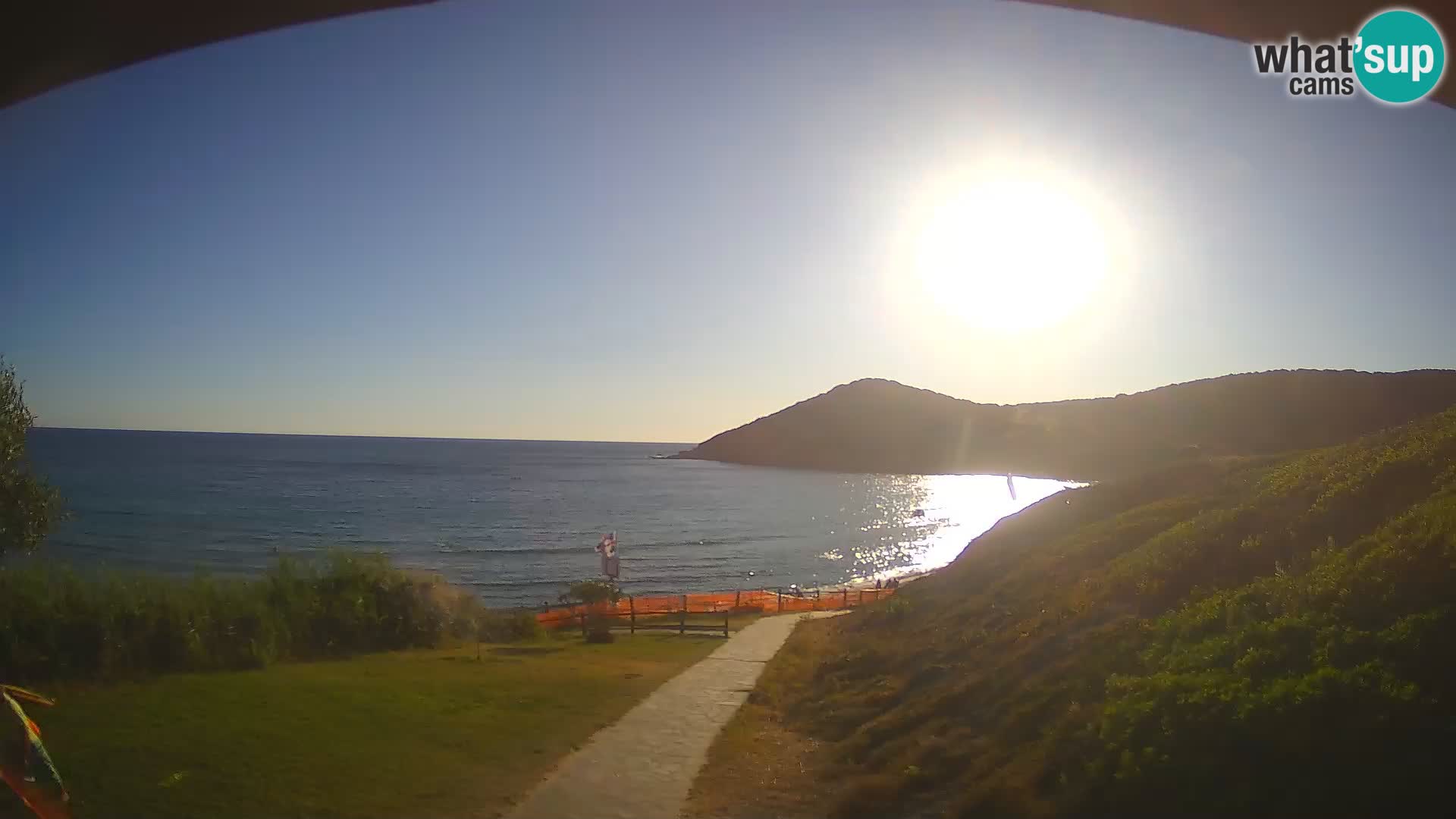 Spletna kamera plaža Poglina – Da Ricciolina – Alghero – Sardinija