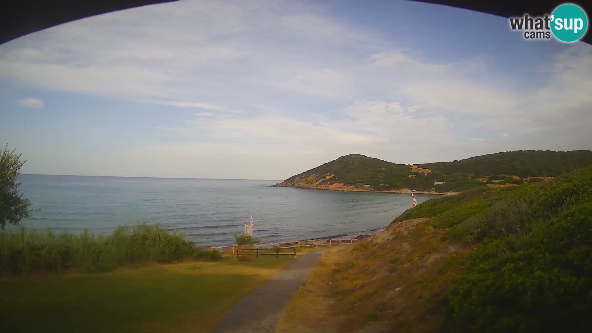 Webcam spiaggia Poglina – Vista dal bar Da Ricciolina – Alghero – Sardegna