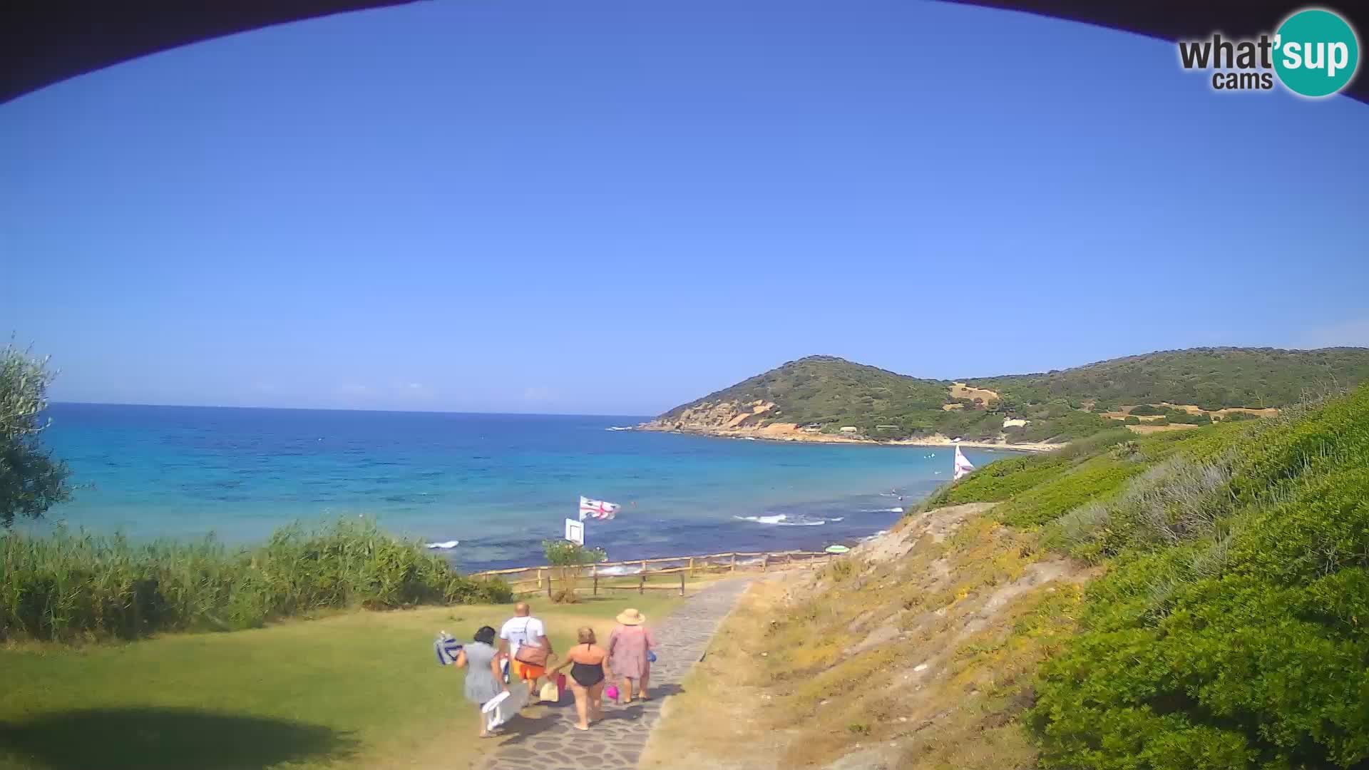Webcam spiaggia Poglina – Vista dal bar Da Ricciolina – Alghero – Sardegna