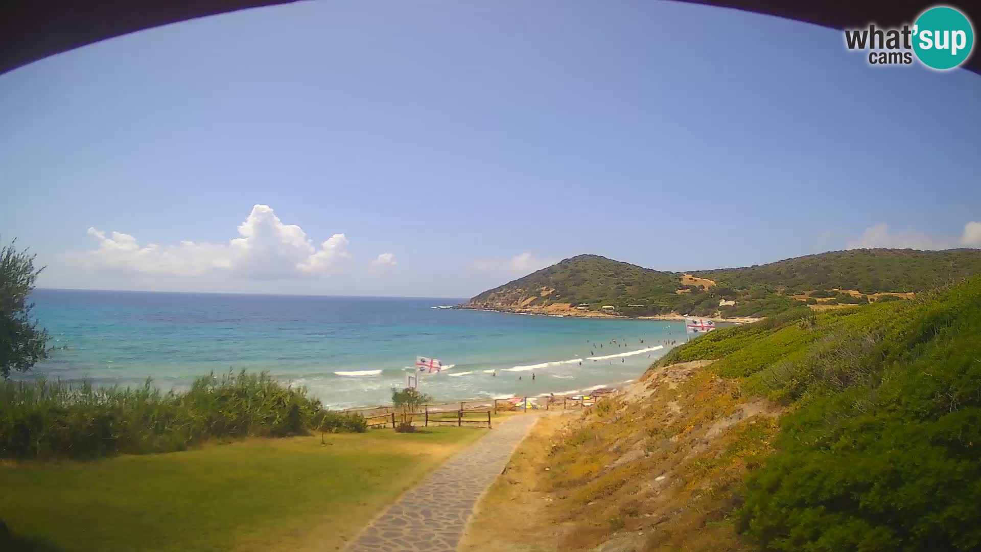 Spletna kamera plaža Poglina – Da Ricciolina – Alghero – Sardinija