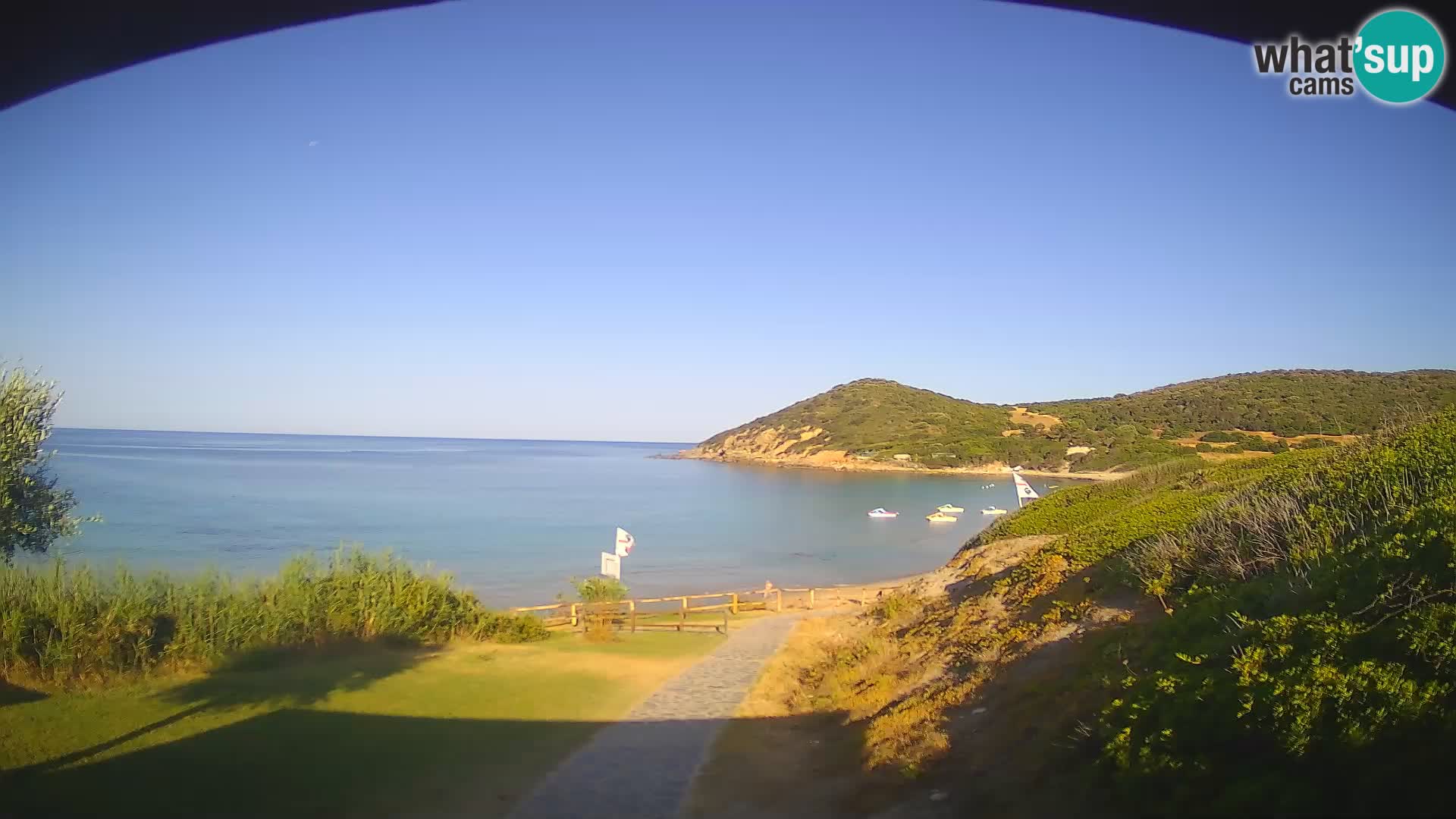 Webcam spiaggia Poglina – Vista dal bar Da Ricciolina – Alghero – Sardegna