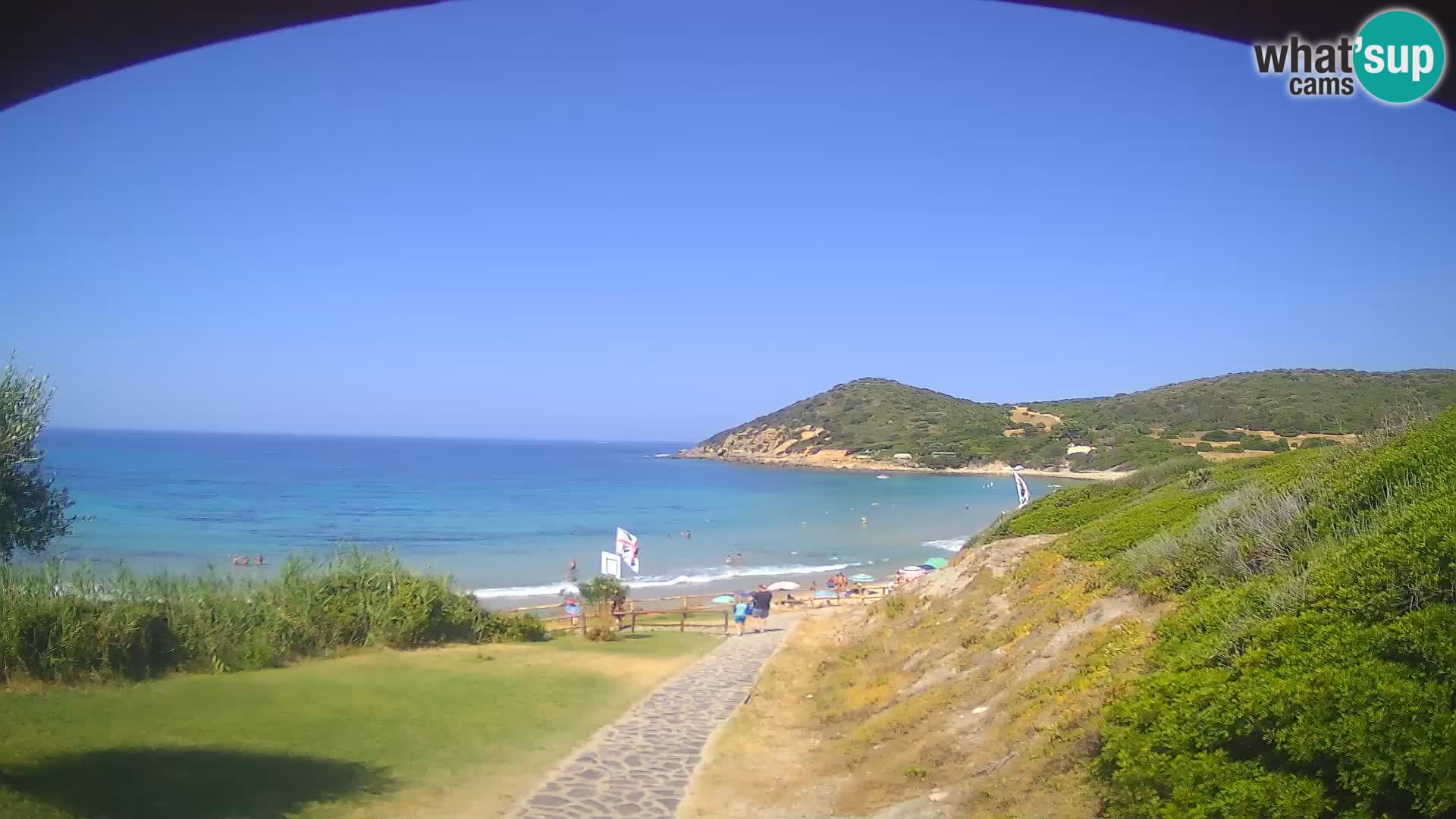 Spletna kamera plaža Poglina – Da Ricciolina – Alghero – Sardinija