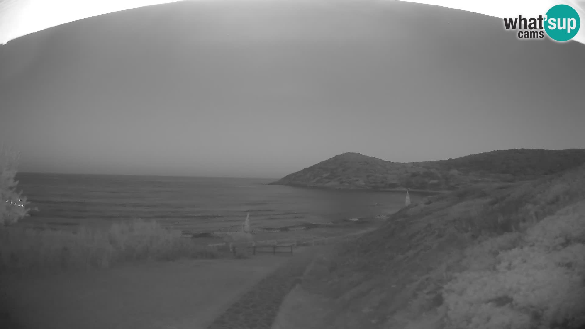 Webcam Strand von Poglina – Blick von der Bar Da Ricciolina – Alghero – Sardinien