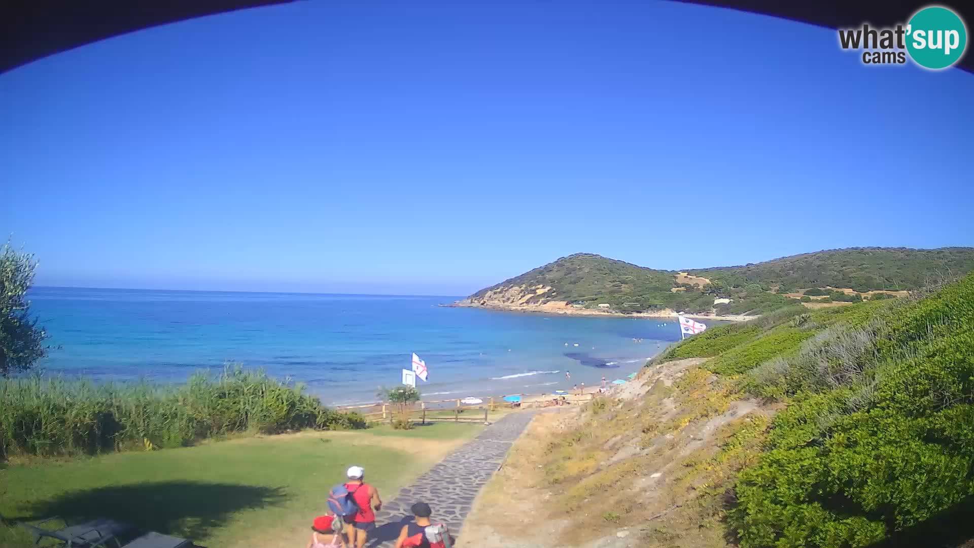 Webcam spiaggia Poglina – Vista dal bar Da Ricciolina – Alghero – Sardegna
