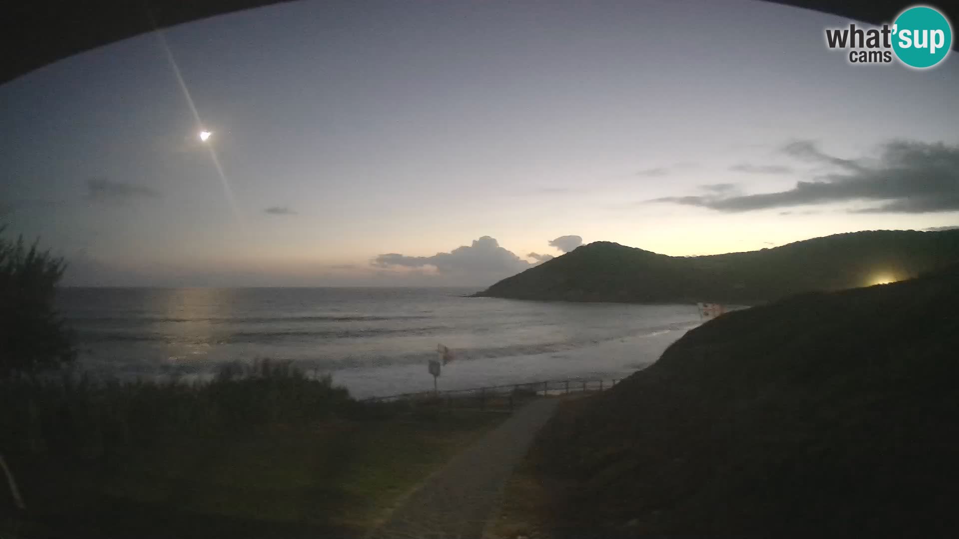 Webcam Strand von Poglina – Blick von der Bar Da Ricciolina – Alghero – Sardinien