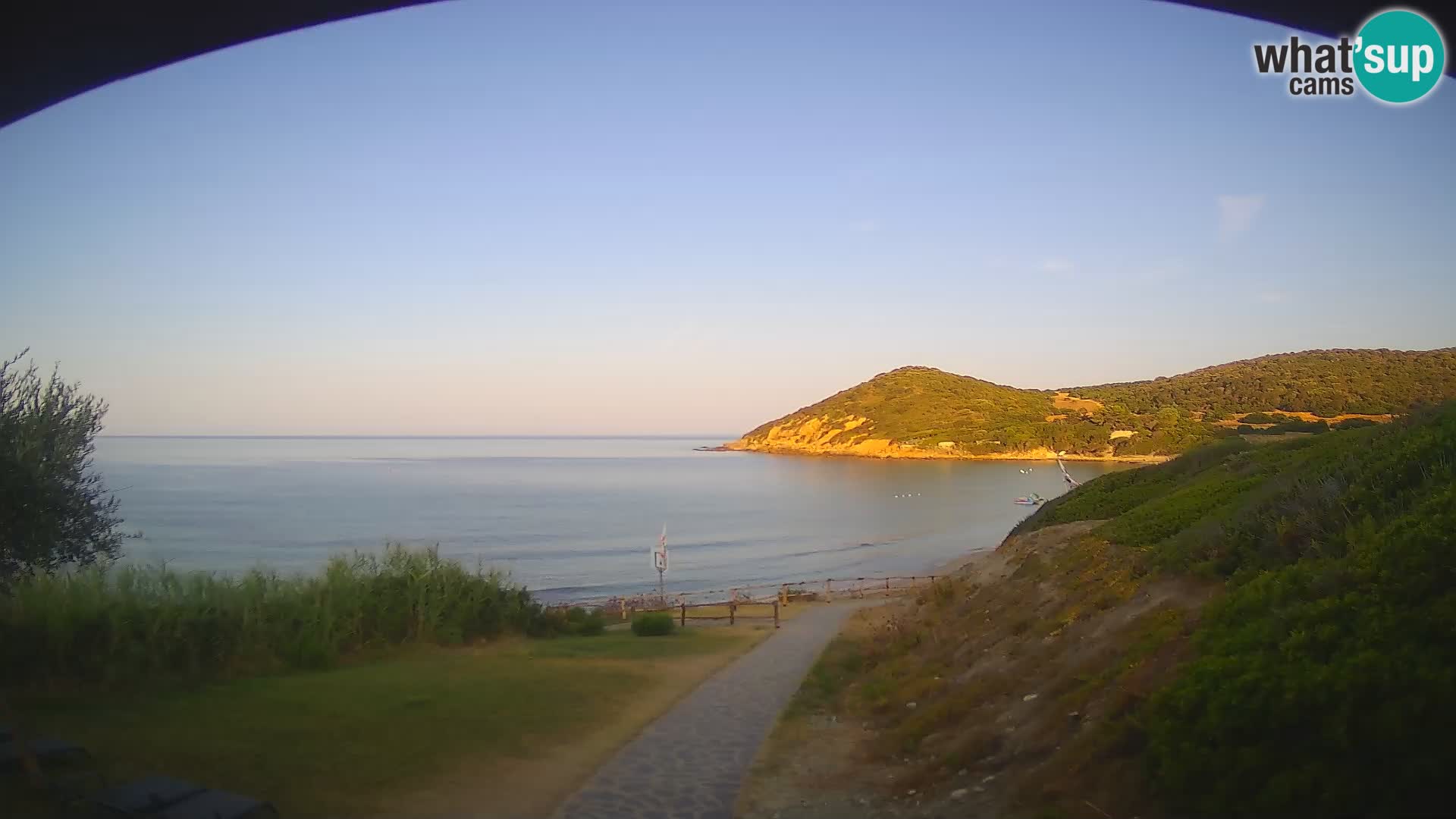Webcam spiaggia Poglina – Vista dal bar Da Ricciolina – Alghero – Sardegna
