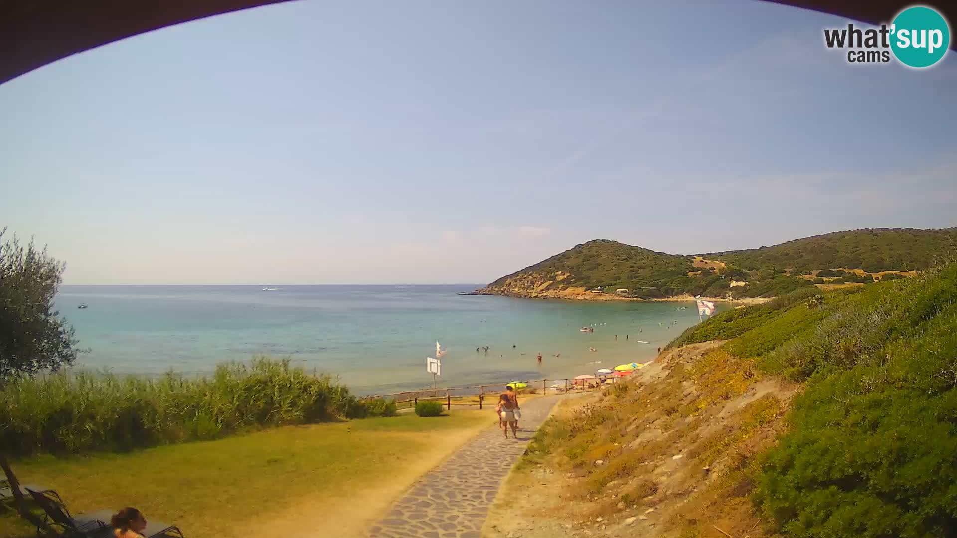 Spletna kamera plaža Poglina – Da Ricciolina – Alghero – Sardinija