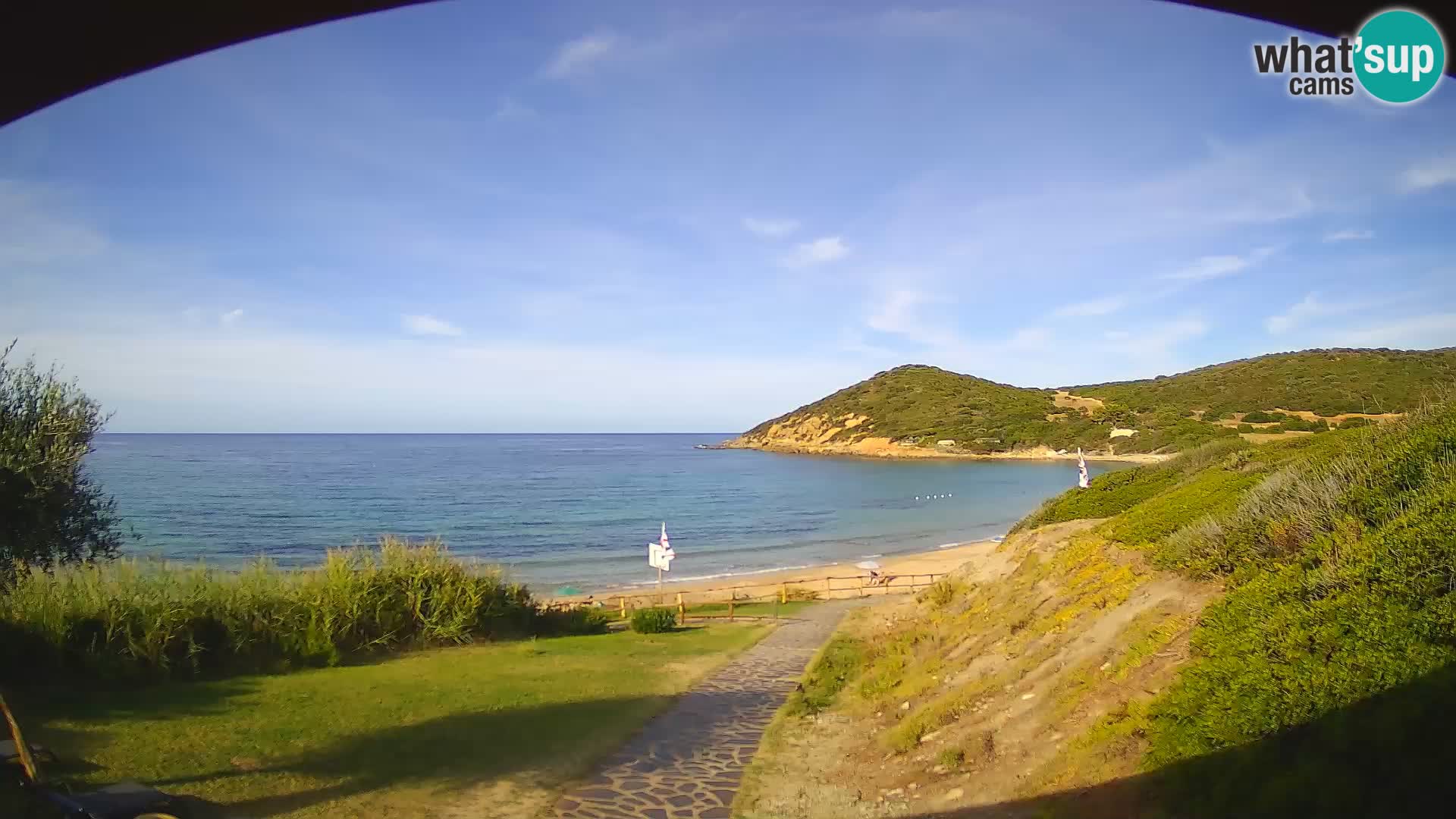 Webcam spiaggia Poglina – Vista dal bar Da Ricciolina – Alghero – Sardegna