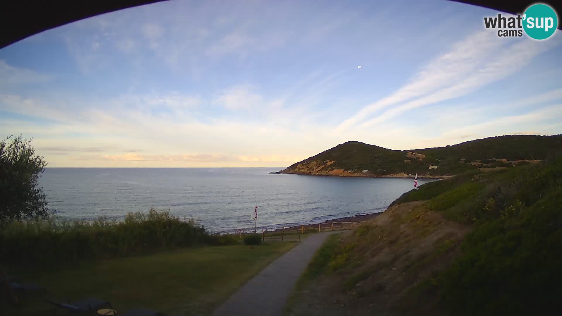 Webcam Strand von Poglina – Blick von der Bar Da Ricciolina – Alghero – Sardinien