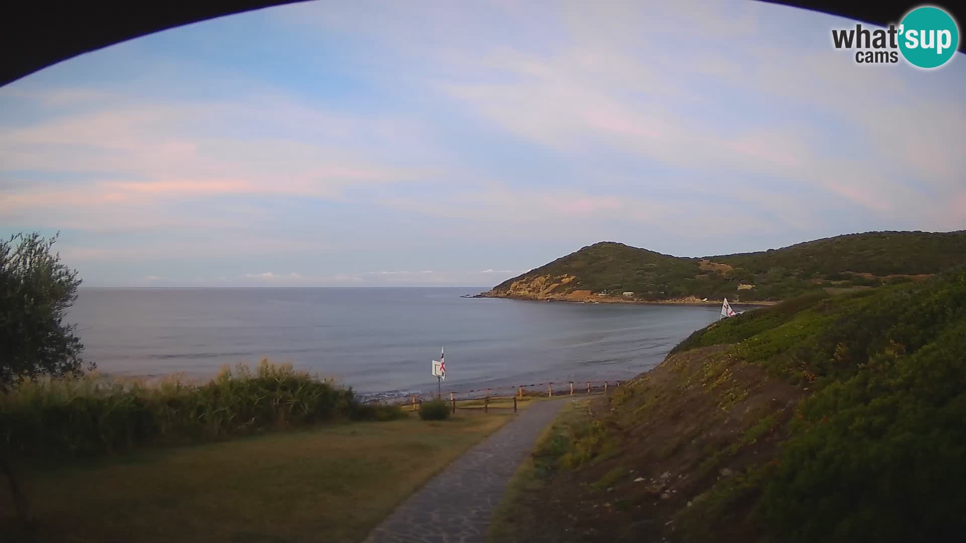 Webcam Strand von Poglina – Blick von der Bar Da Ricciolina – Alghero – Sardinien