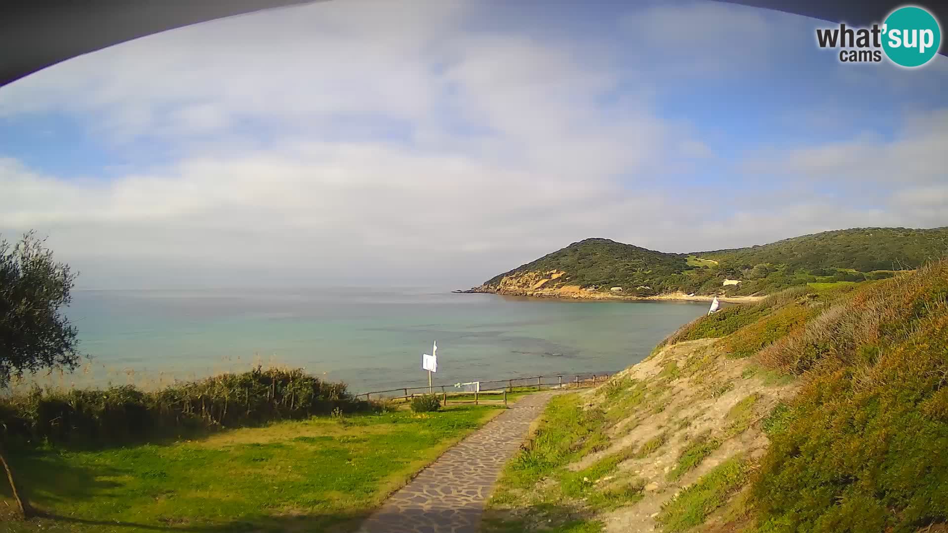 Spletna kamera plaža Poglina – Da Ricciolina – Alghero – Sardinija