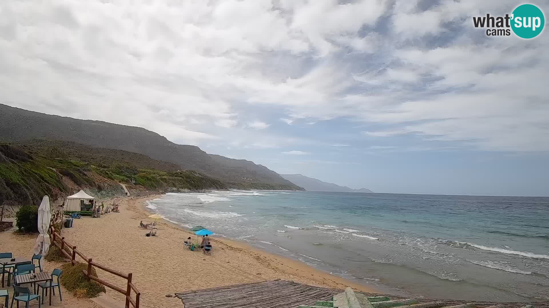 Spletna kamera plaža Poglina – Da Ricciolina – Alghero – Sardinija