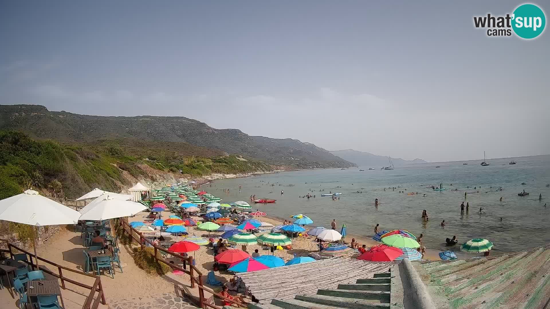 Webcam spiaggia Poglina – Vista dal bar Da Ricciolina – Alghero – Sardegna