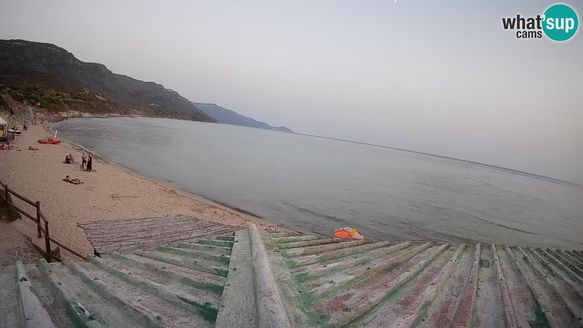 Webcam Strand von Poglina – Blick von der Bar Da Ricciolina – Alghero – Sardinien
