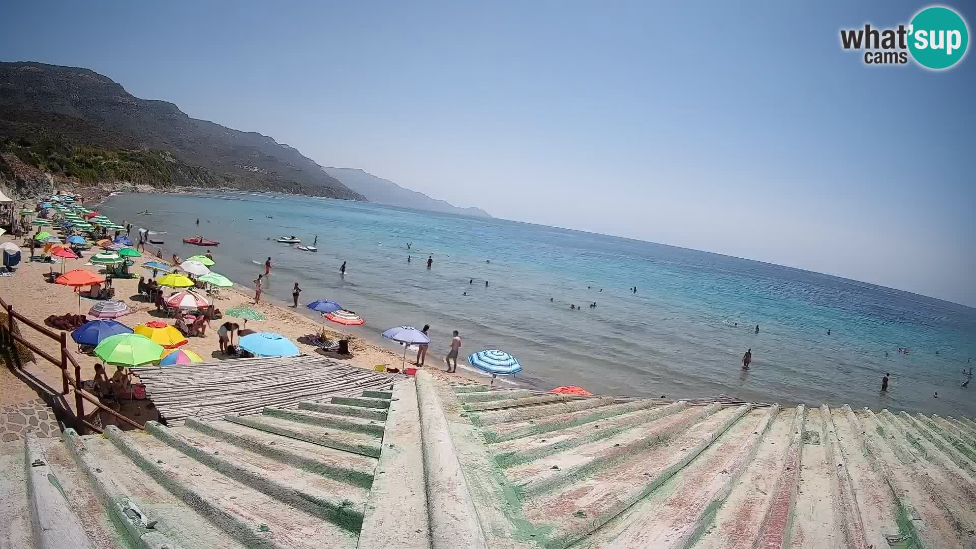 Webcam Strand von Poglina – Blick von der Bar Da Ricciolina – Alghero – Sardinien