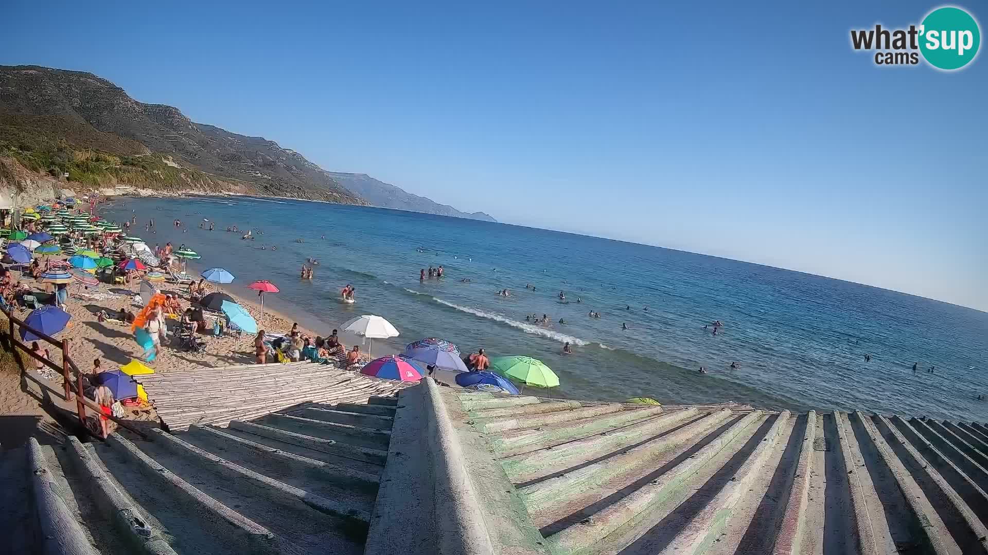 Webcam spiaggia Poglina – Vista dal bar Da Ricciolina – Alghero – Sardegna