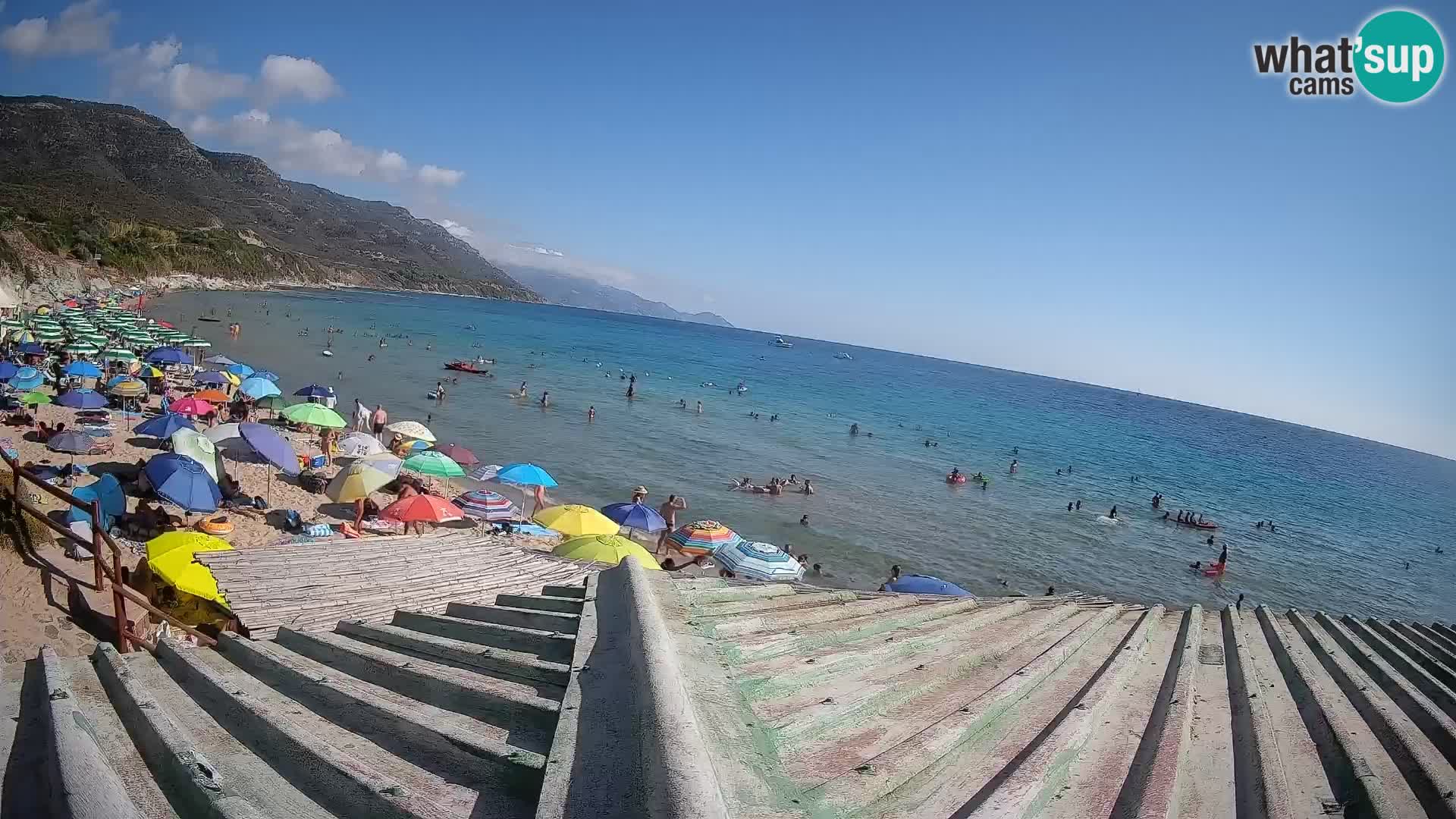 Webcam Strand von Poglina – Blick von der Bar Da Ricciolina – Alghero – Sardinien