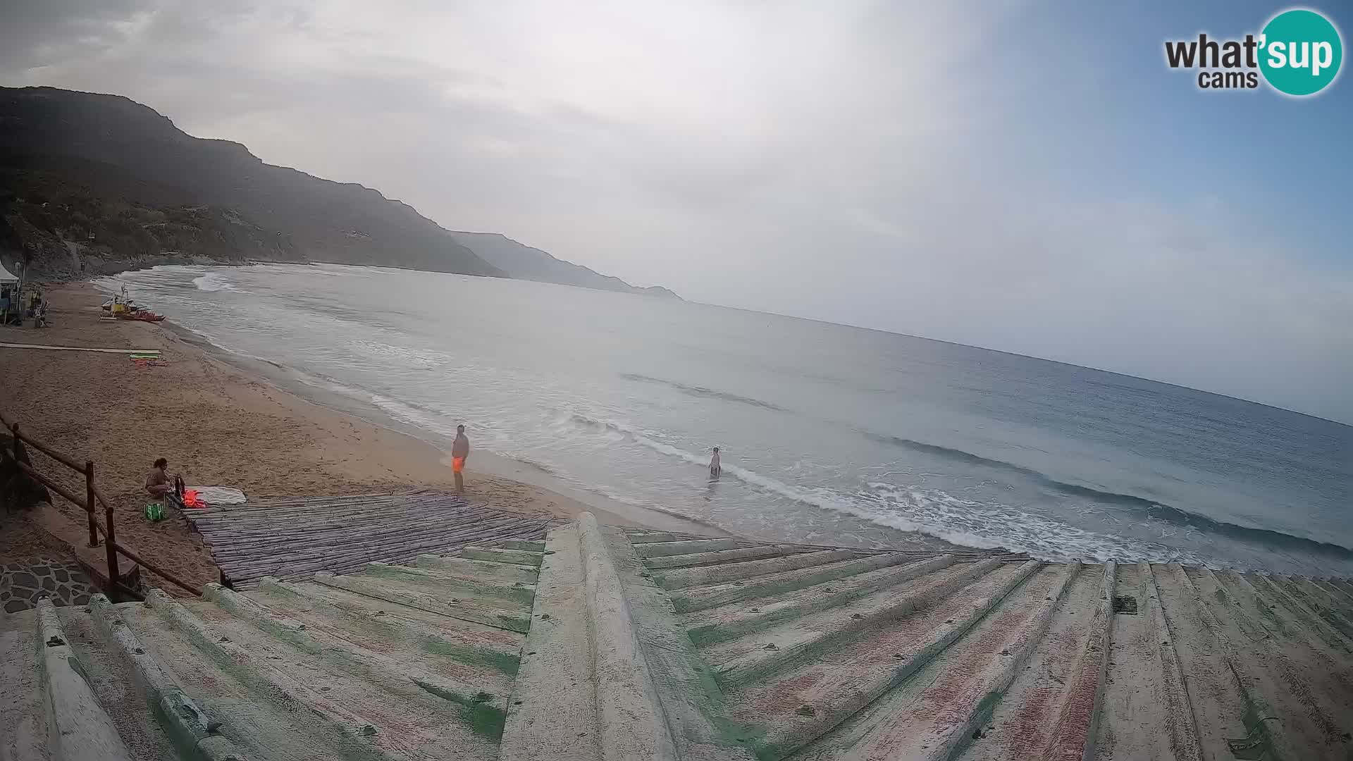 Webcam Strand von Poglina – Blick von der Bar Da Ricciolina – Alghero – Sardinien