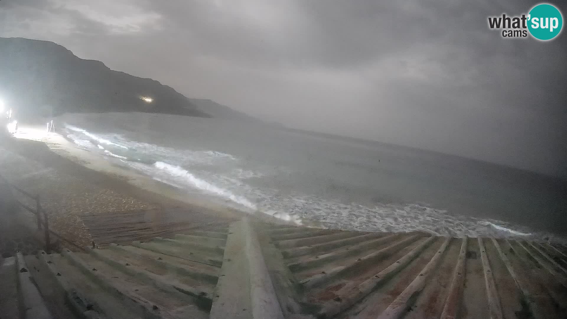 Webcam Strand von Poglina – Blick von der Bar Da Ricciolina – Alghero – Sardinien