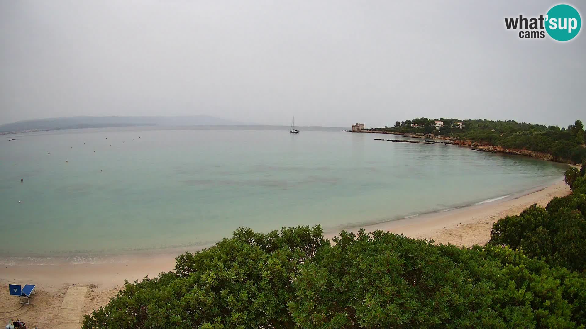 Web kamera plaža Lazzaretto | Alghero | Sardinija