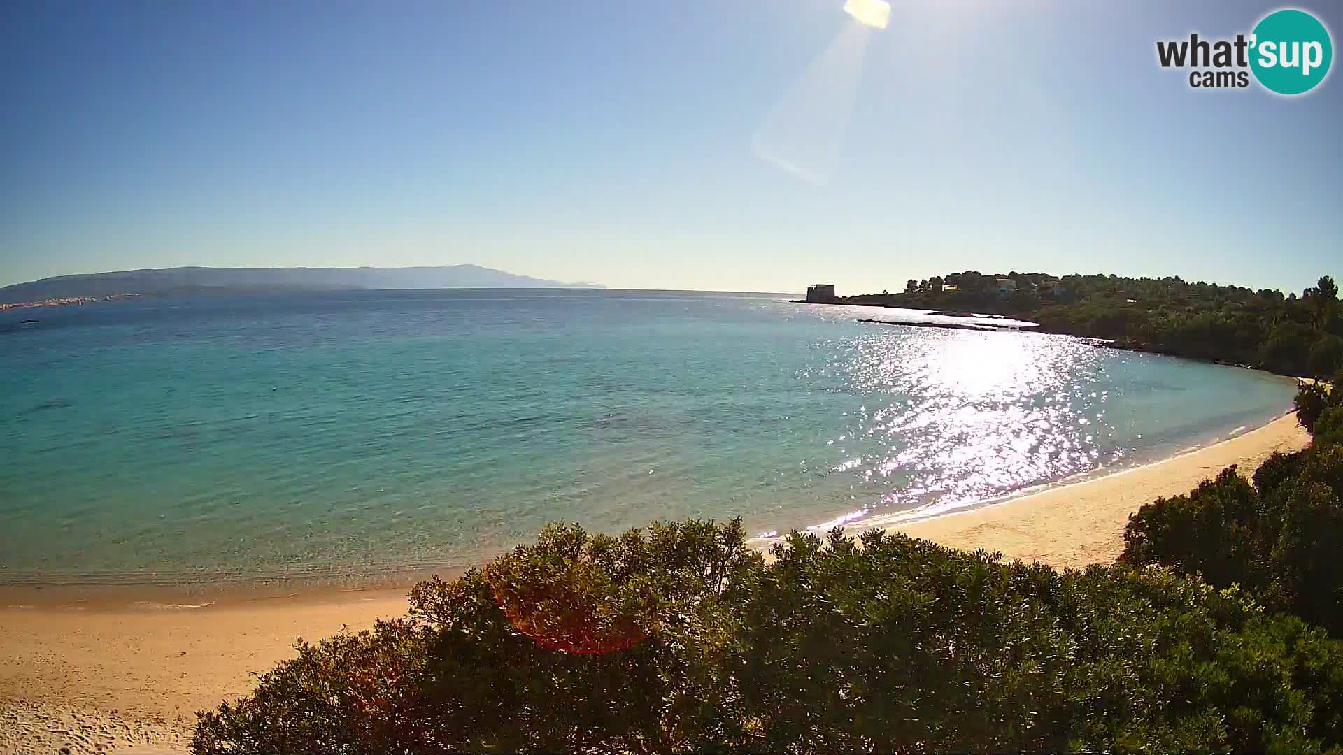 Webcam Lazzaretto beach | Alghero | Sardinia