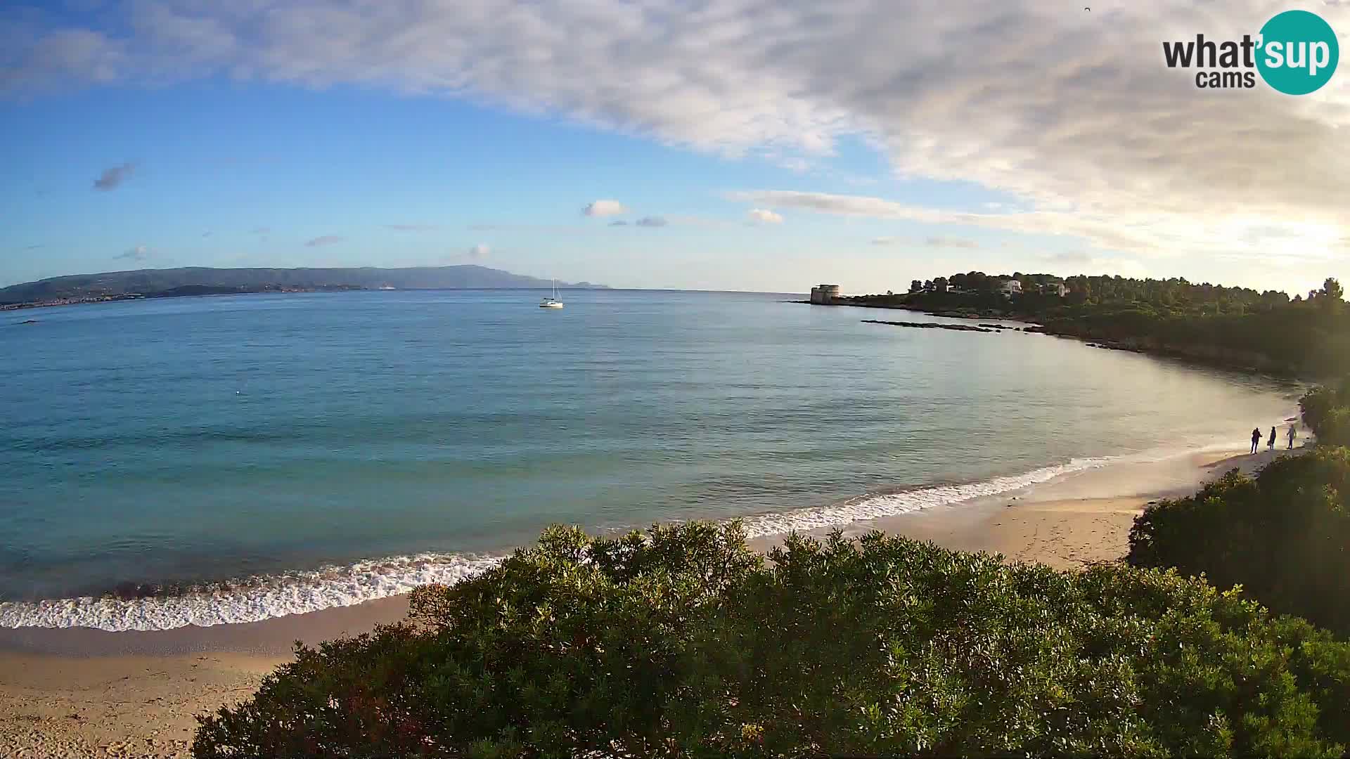 Webcam Lazzaretto Strand | Alghero | Sardinien