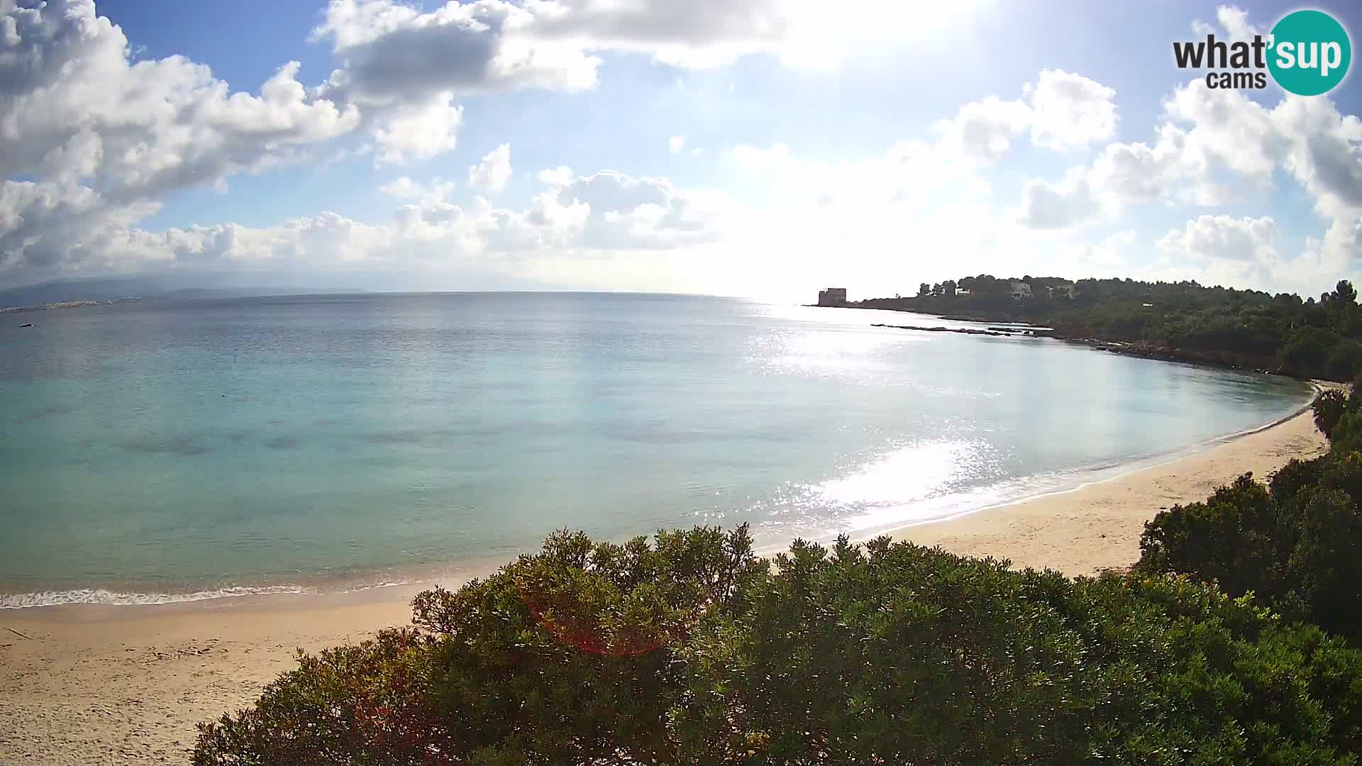 Webcam Lazzaretto Strand | Alghero | Sardinien