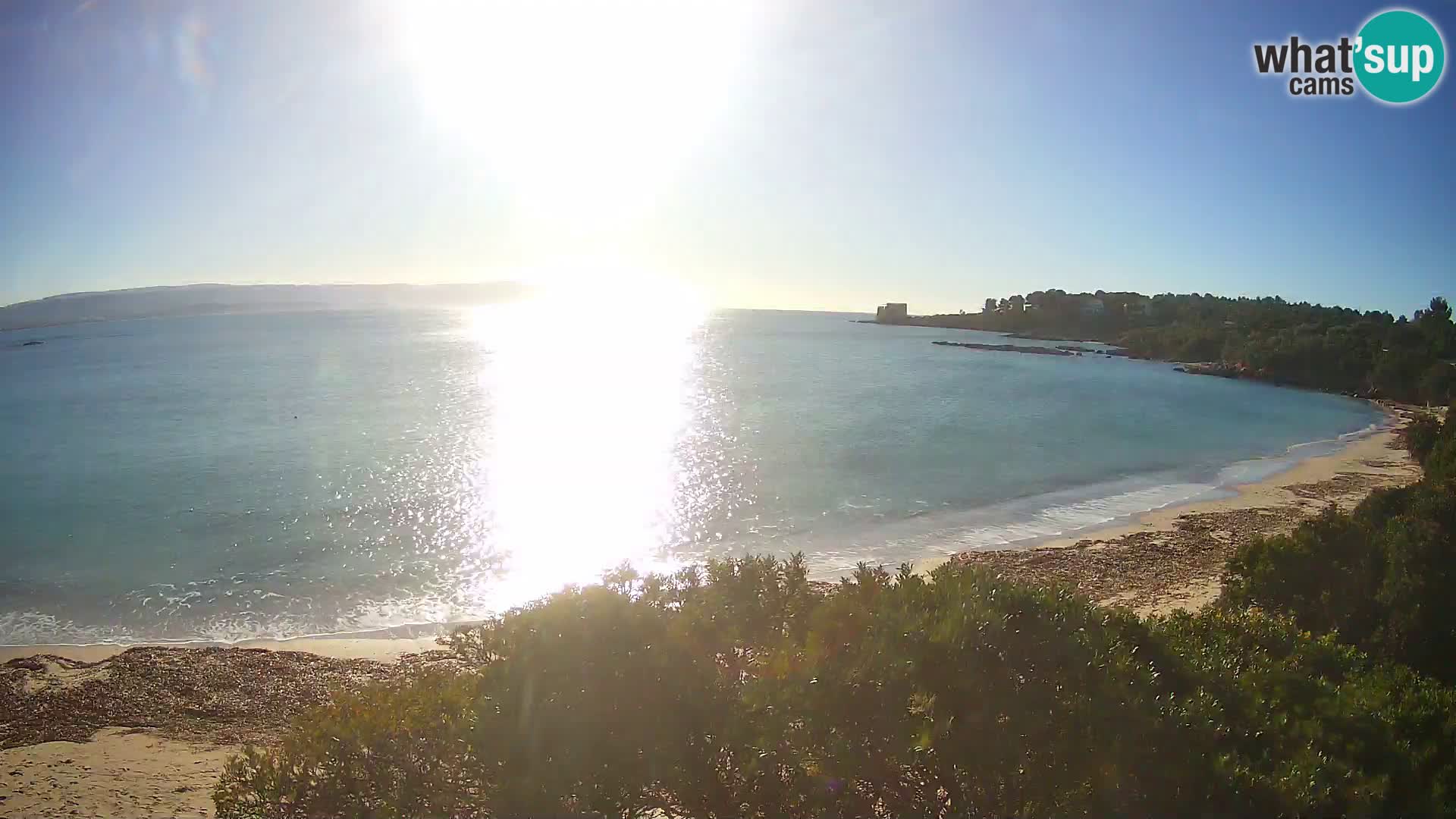 Plage Lazzaretto livecam | Alghero | Sardaigne