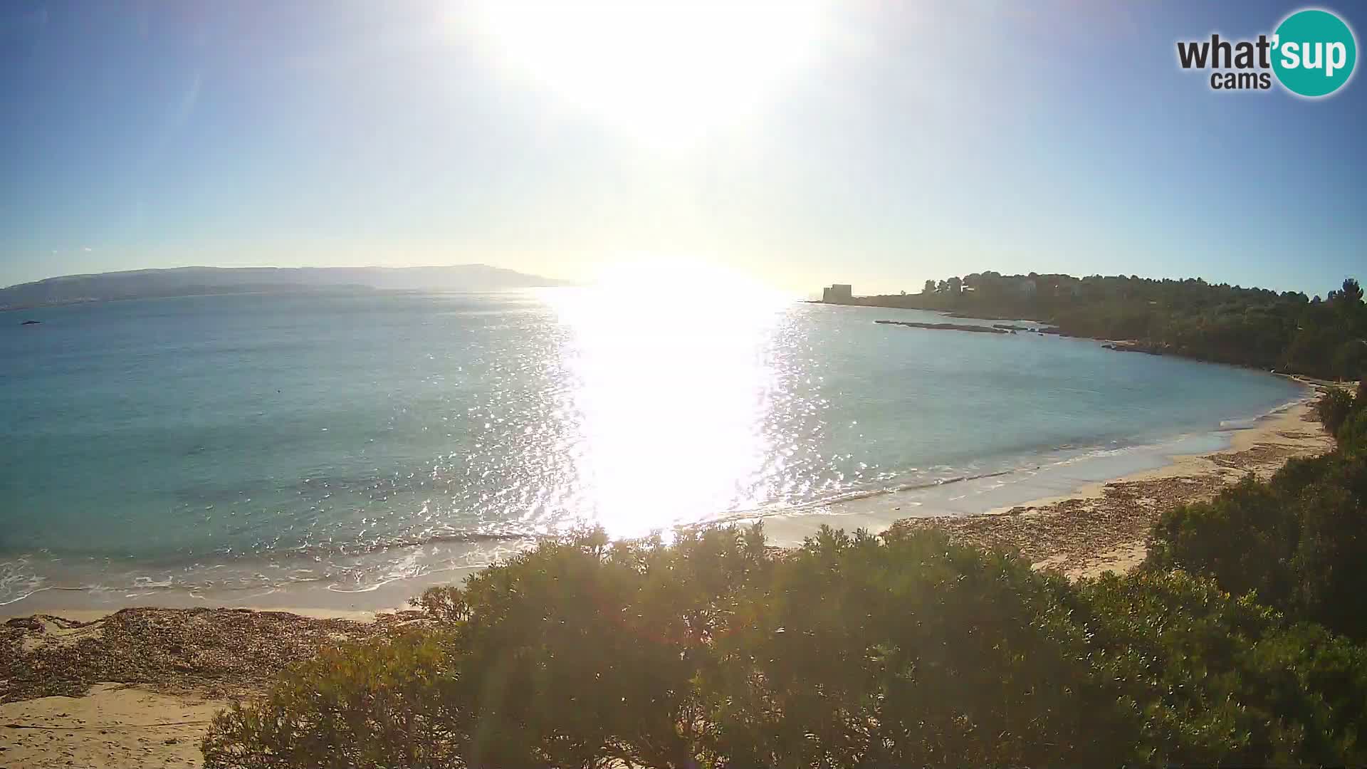 Plage Lazzaretto livecam | Alghero | Sardaigne