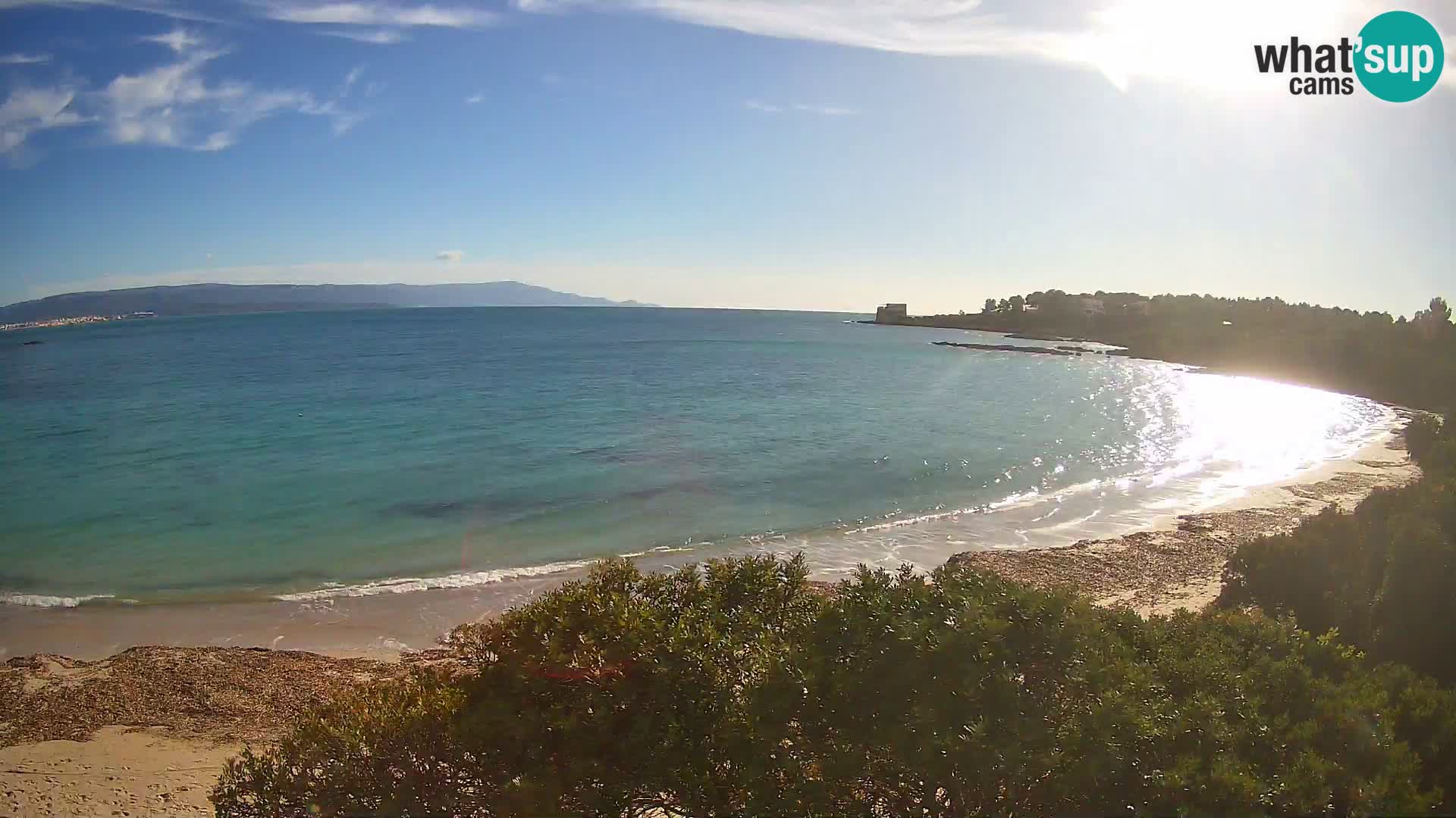 Webcam Lazzaretto Strand | Alghero | Sardinien