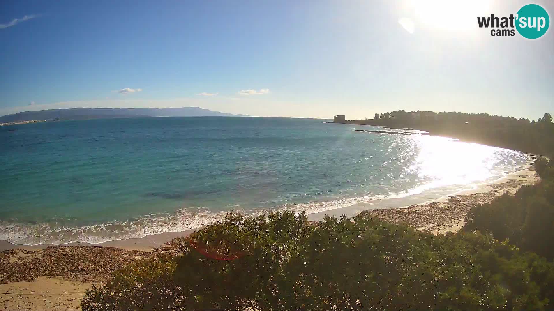 Webcam Lazzaretto beach | Alghero | Sardinia