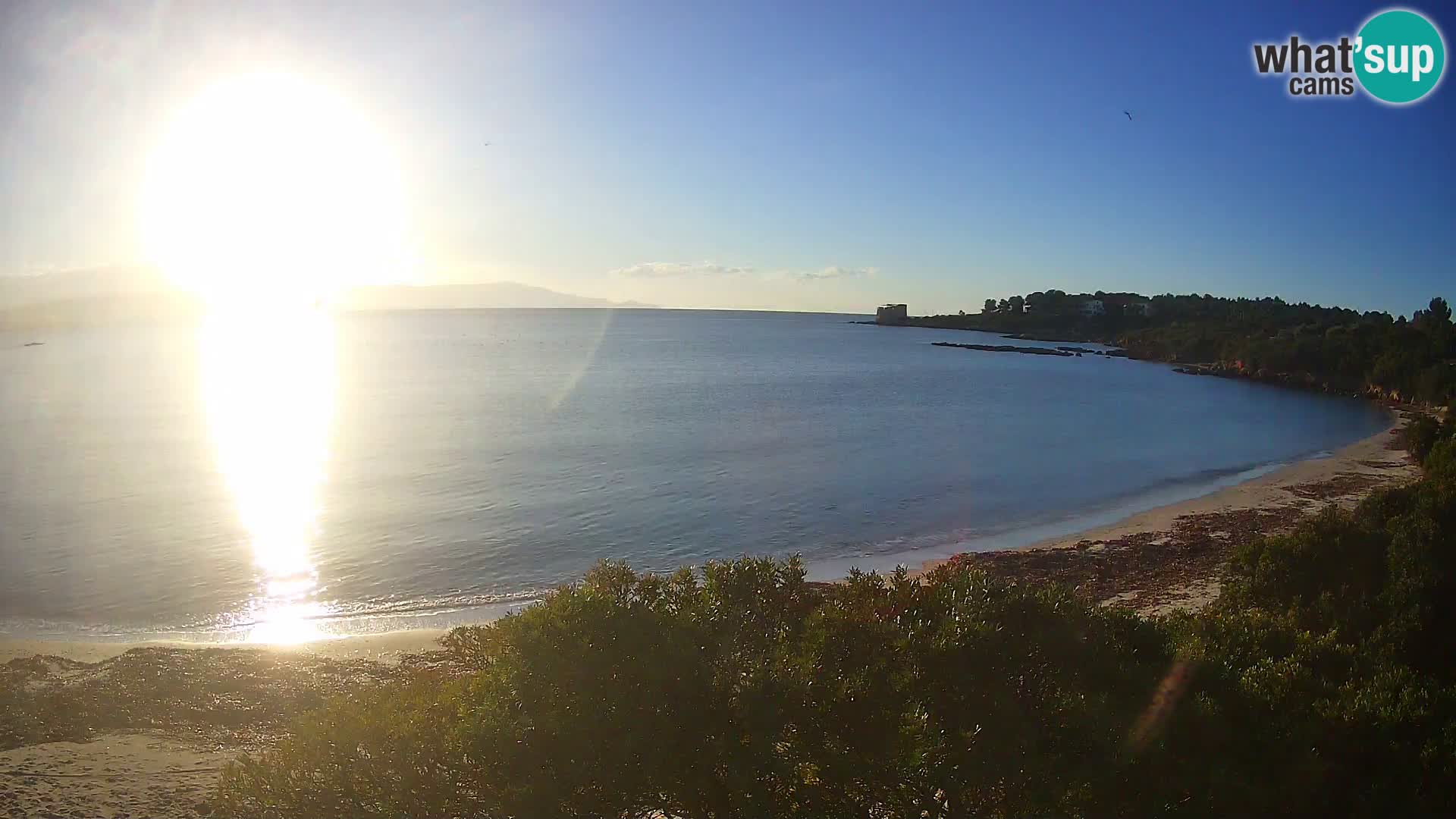 Plage Lazzaretto livecam | Alghero | Sardaigne