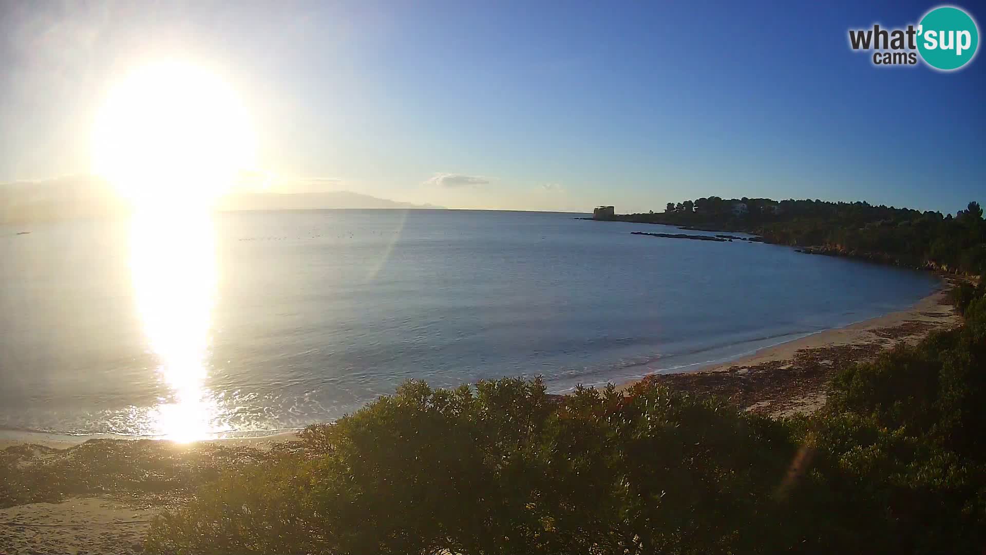 Webcam Lazzaretto beach | Alghero | Sardinia