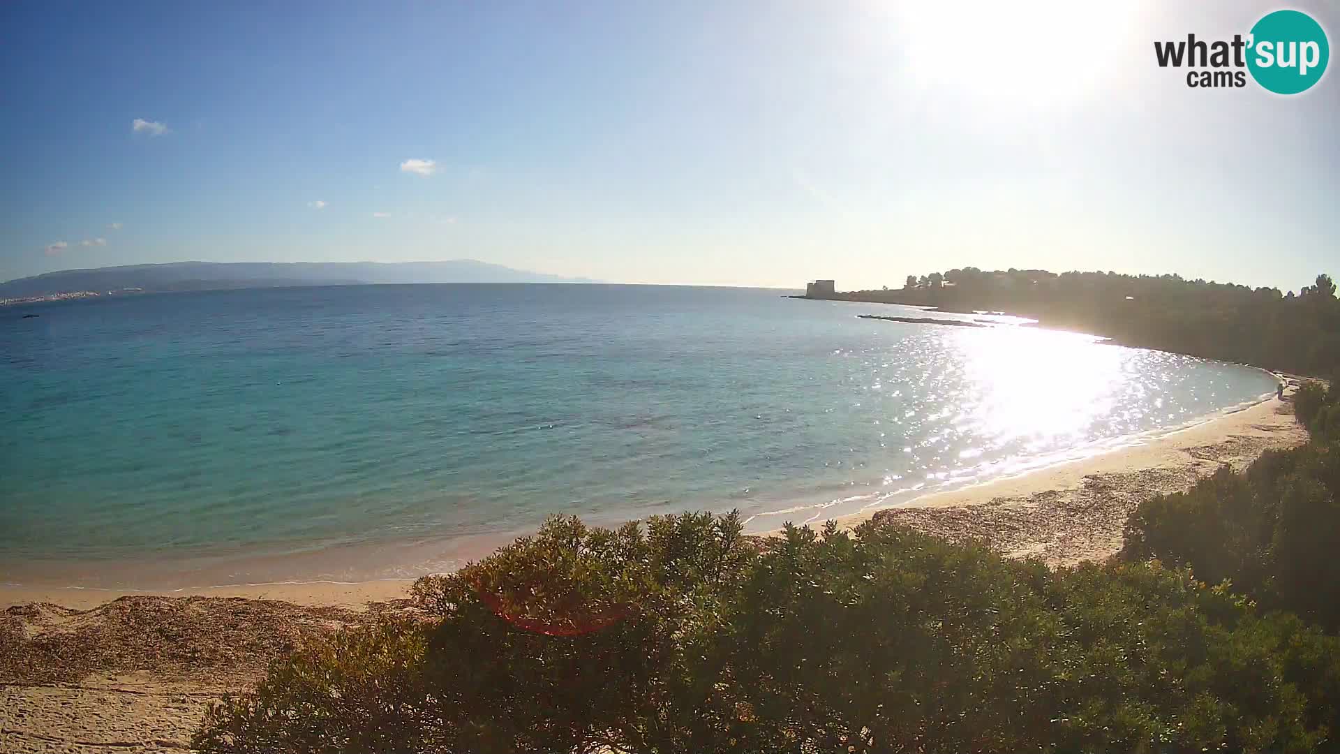 Webcam Lazzaretto beach | Alghero | Sardinia