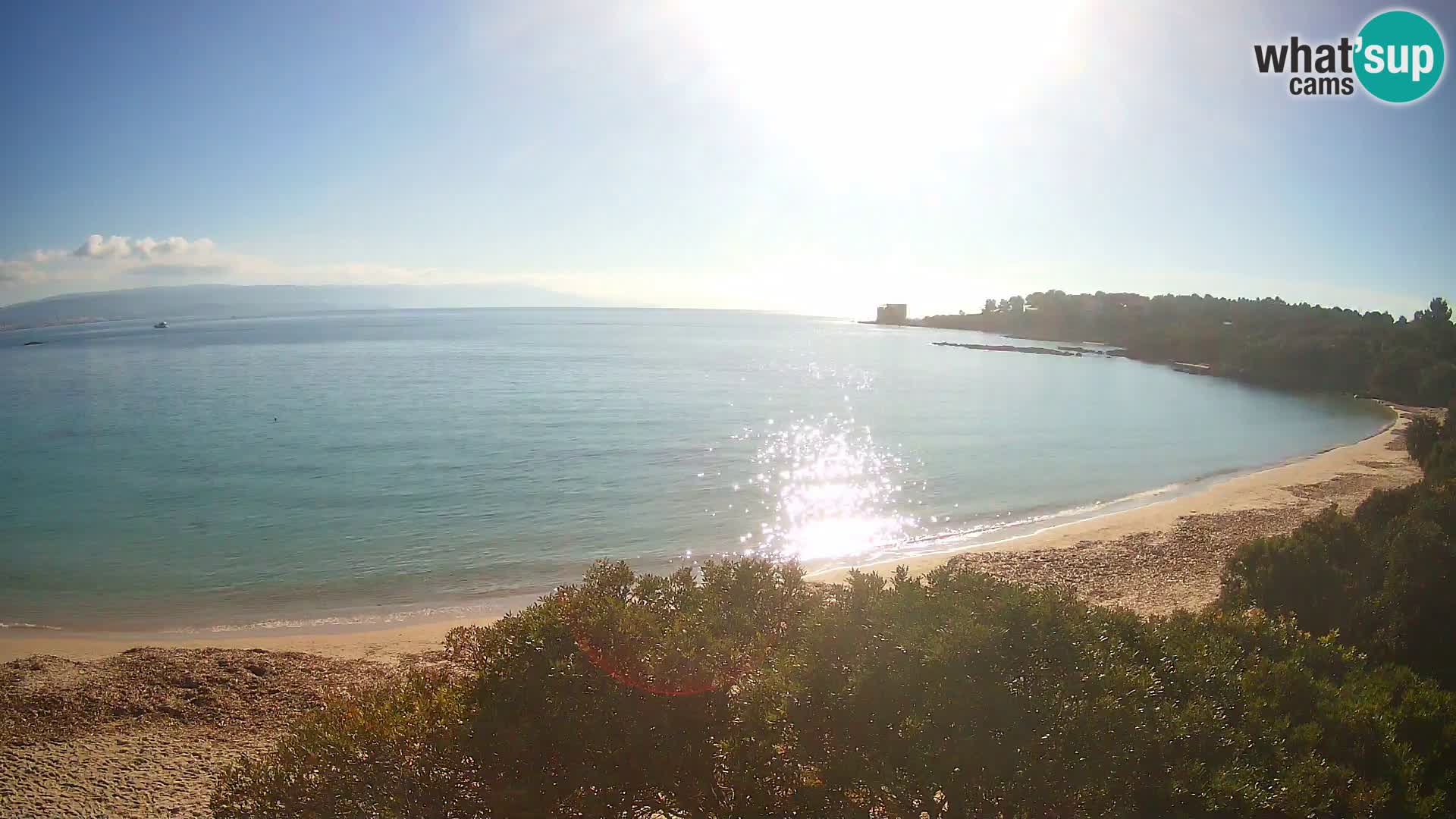 Plage Lazzaretto livecam | Alghero | Sardaigne