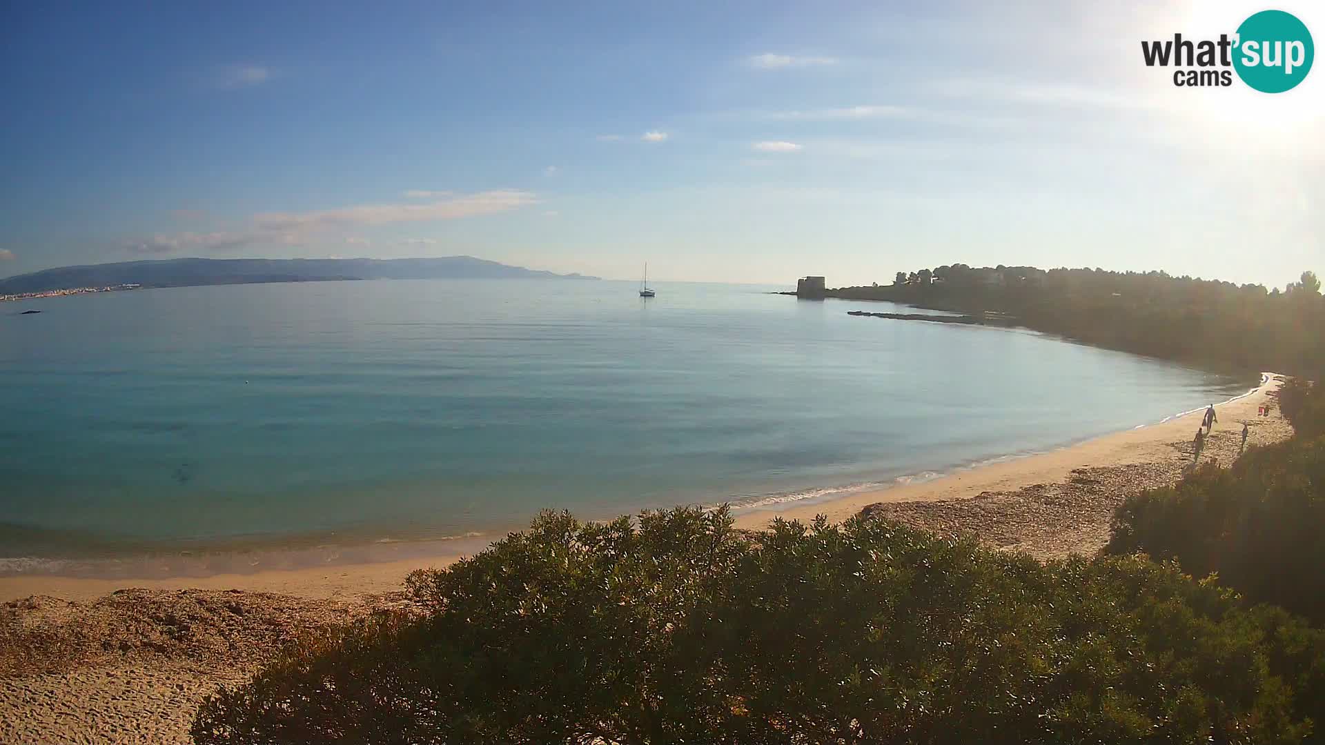 Plage Lazzaretto livecam | Alghero | Sardaigne