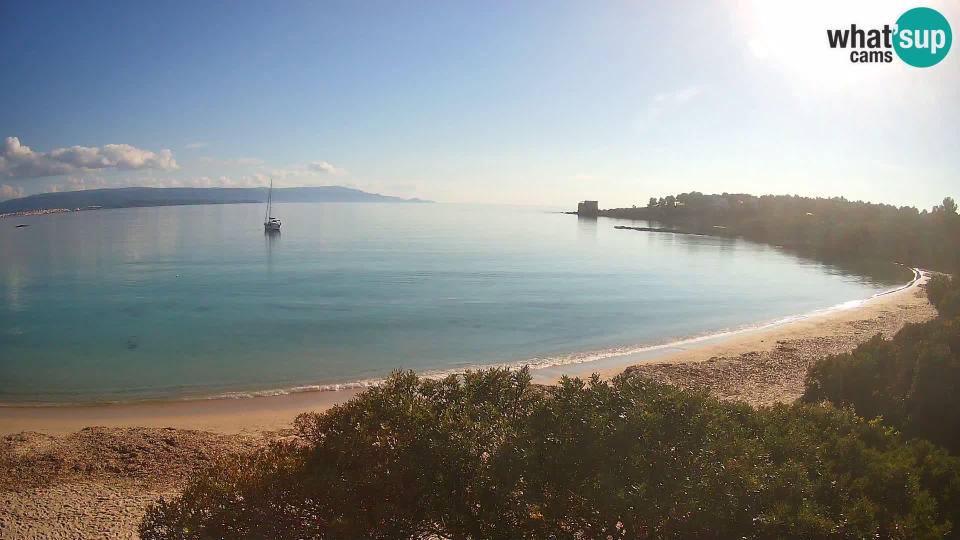 Webcam Lazzaretto beach | Alghero | Sardinia