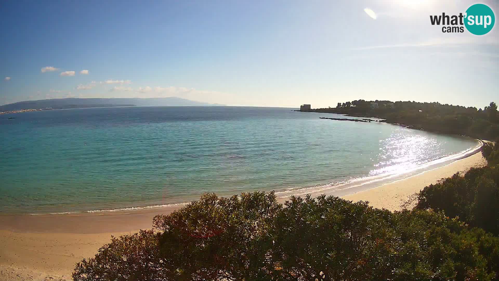 Webcam Lazzaretto beach | Alghero | Sardinia