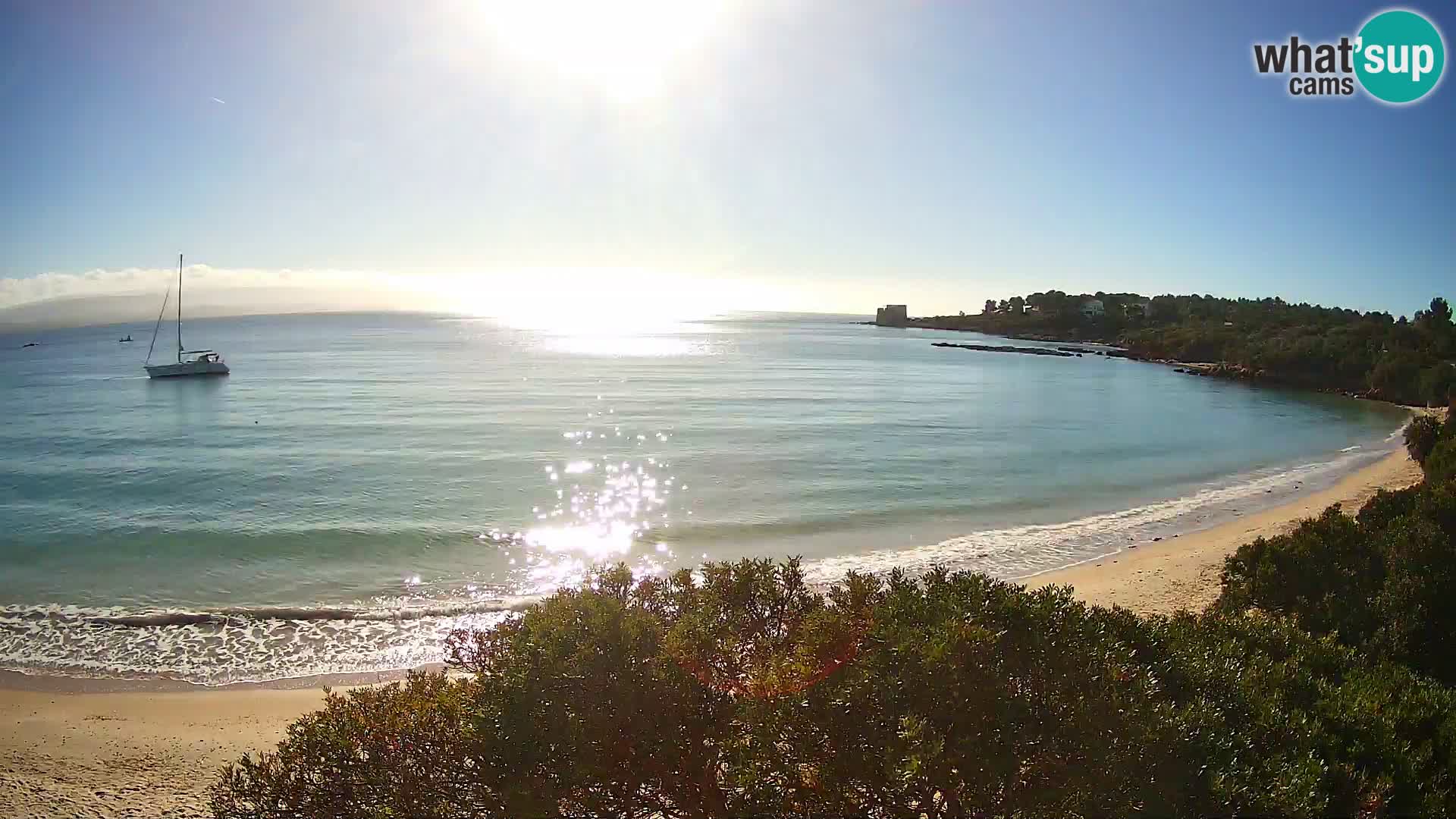 Webcam Lazzaretto beach | Alghero | Sardinia