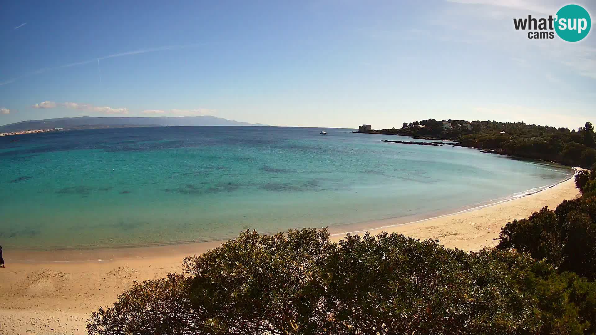 Plage Lazzaretto livecam | Alghero | Sardaigne