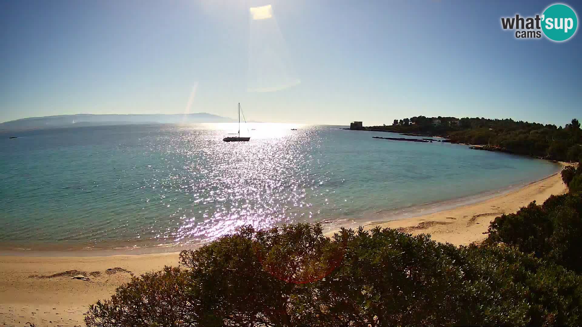 Webcam Lazzaretto beach | Alghero | Sardinia