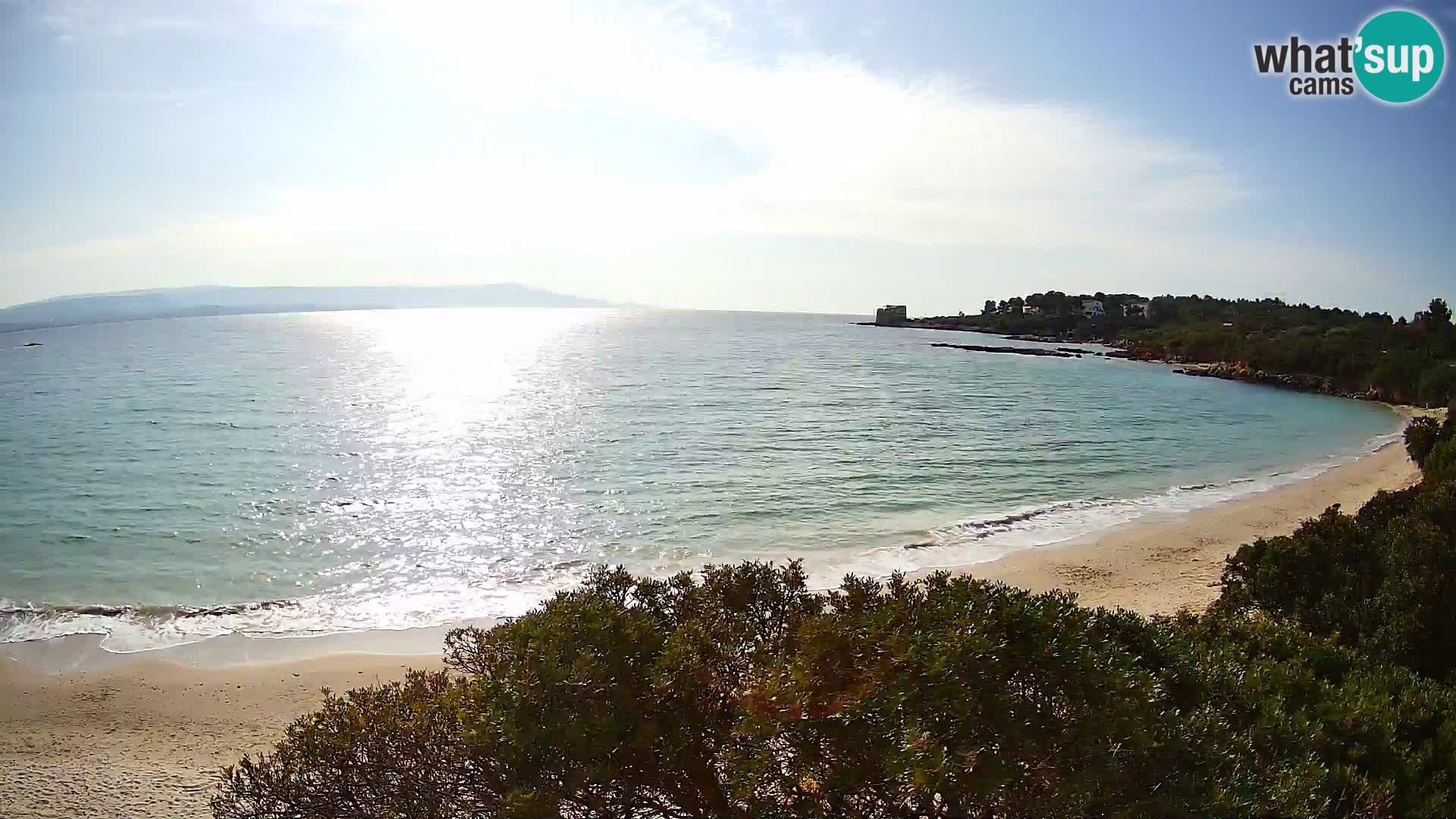 Plage Lazzaretto livecam | Alghero | Sardaigne