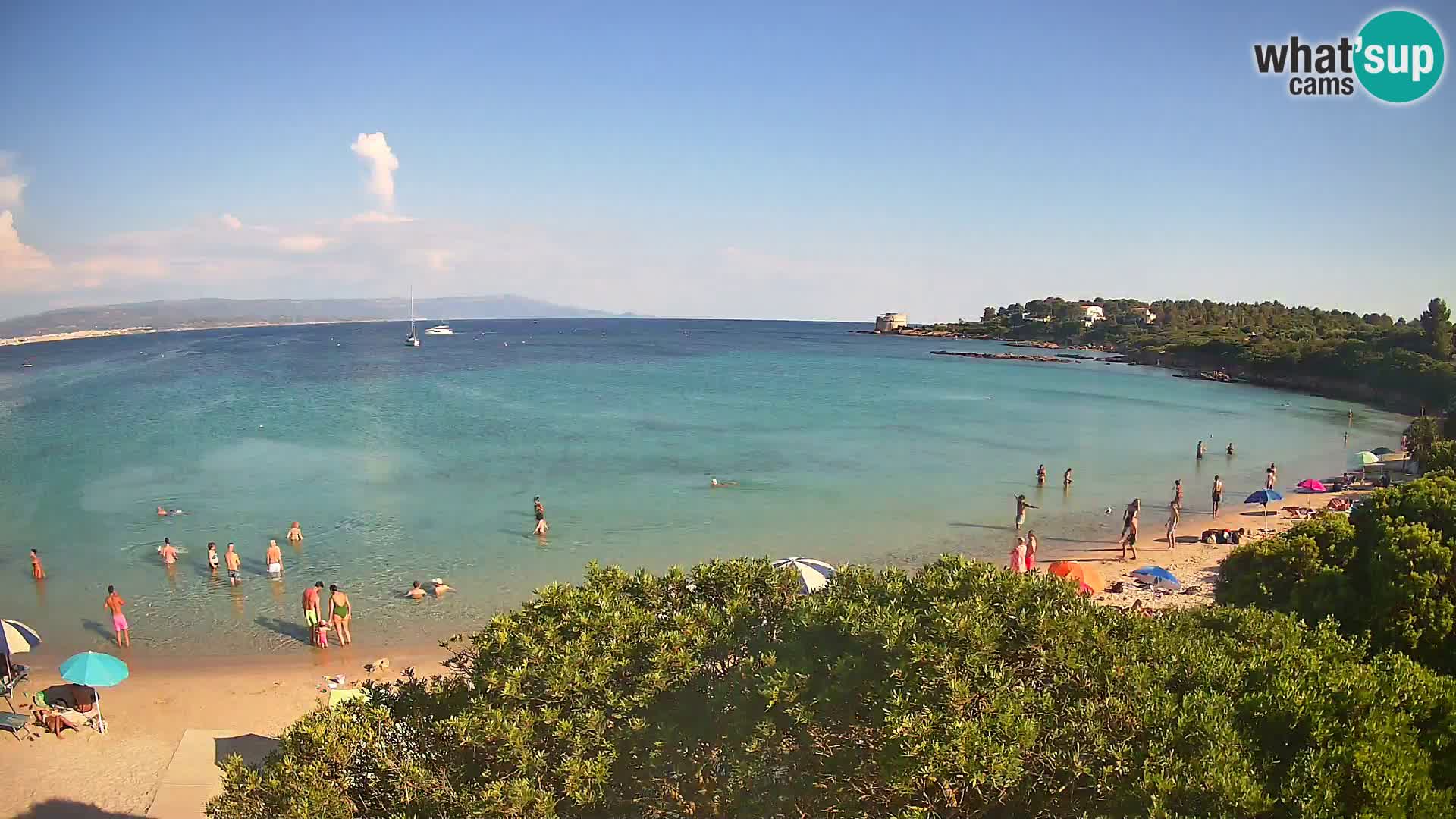 Web kamera plaža Lazzaretto | Alghero | Sardinija