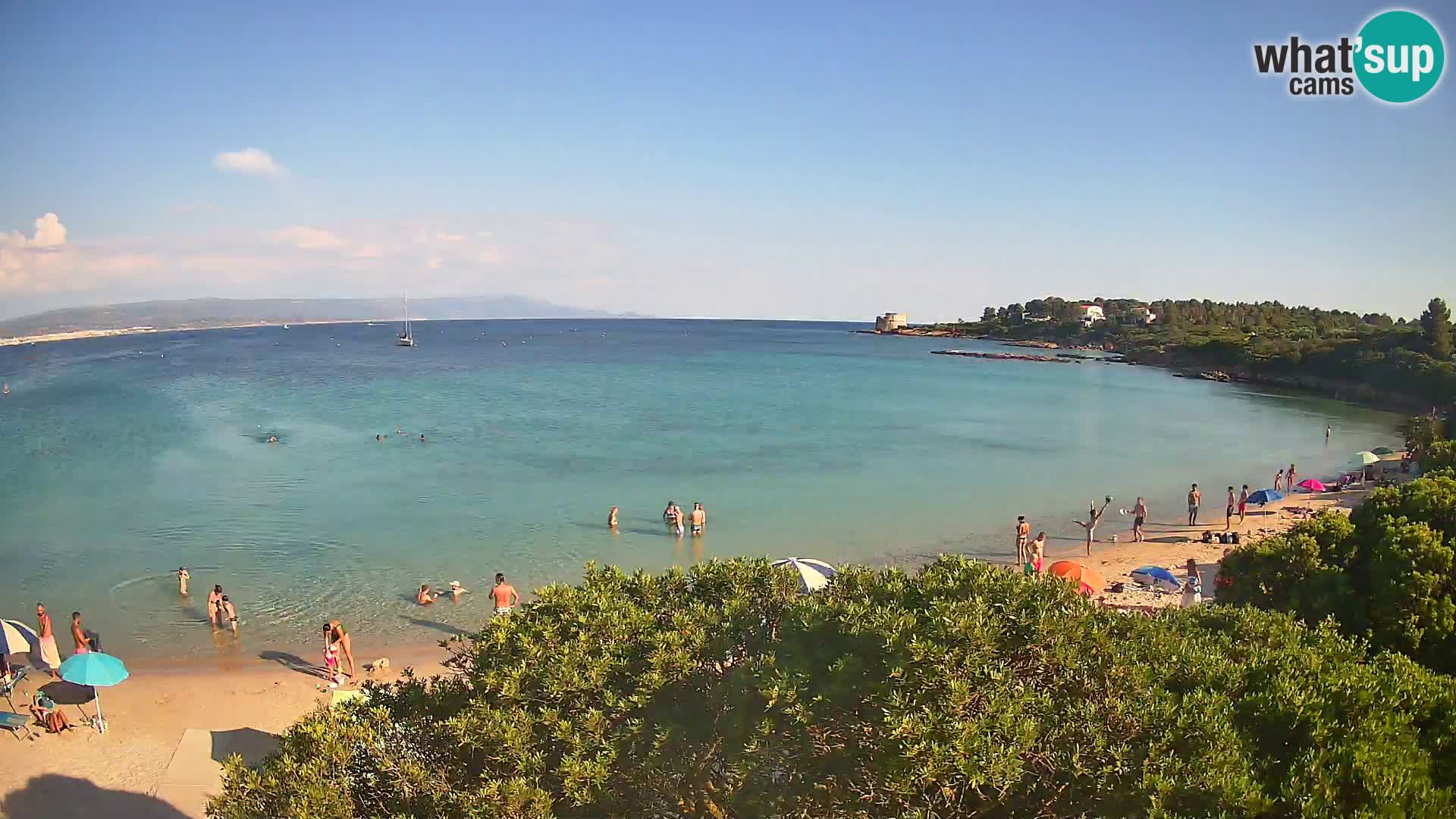 Webcam Lazzaretto beach | Alghero | Sardinia