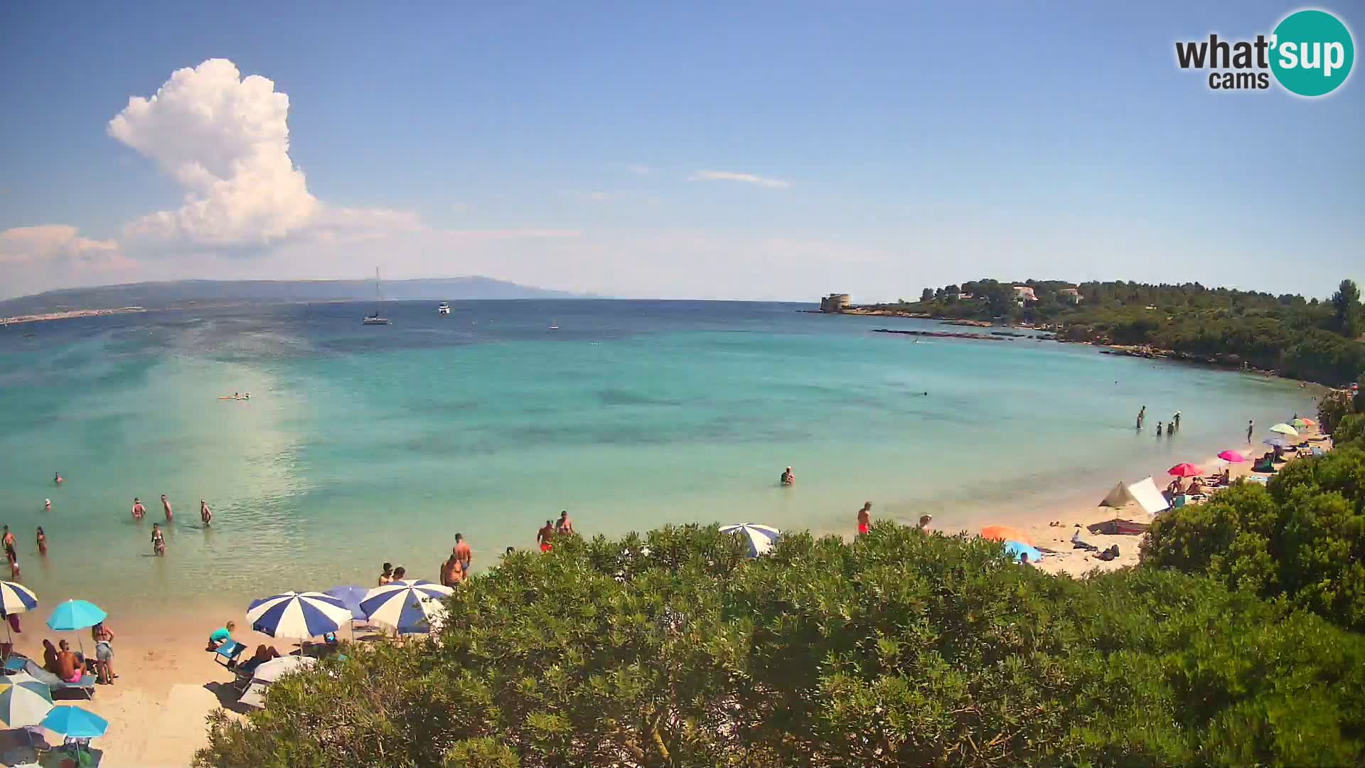 Webcam Lazzaretto beach | Alghero | Sardinia