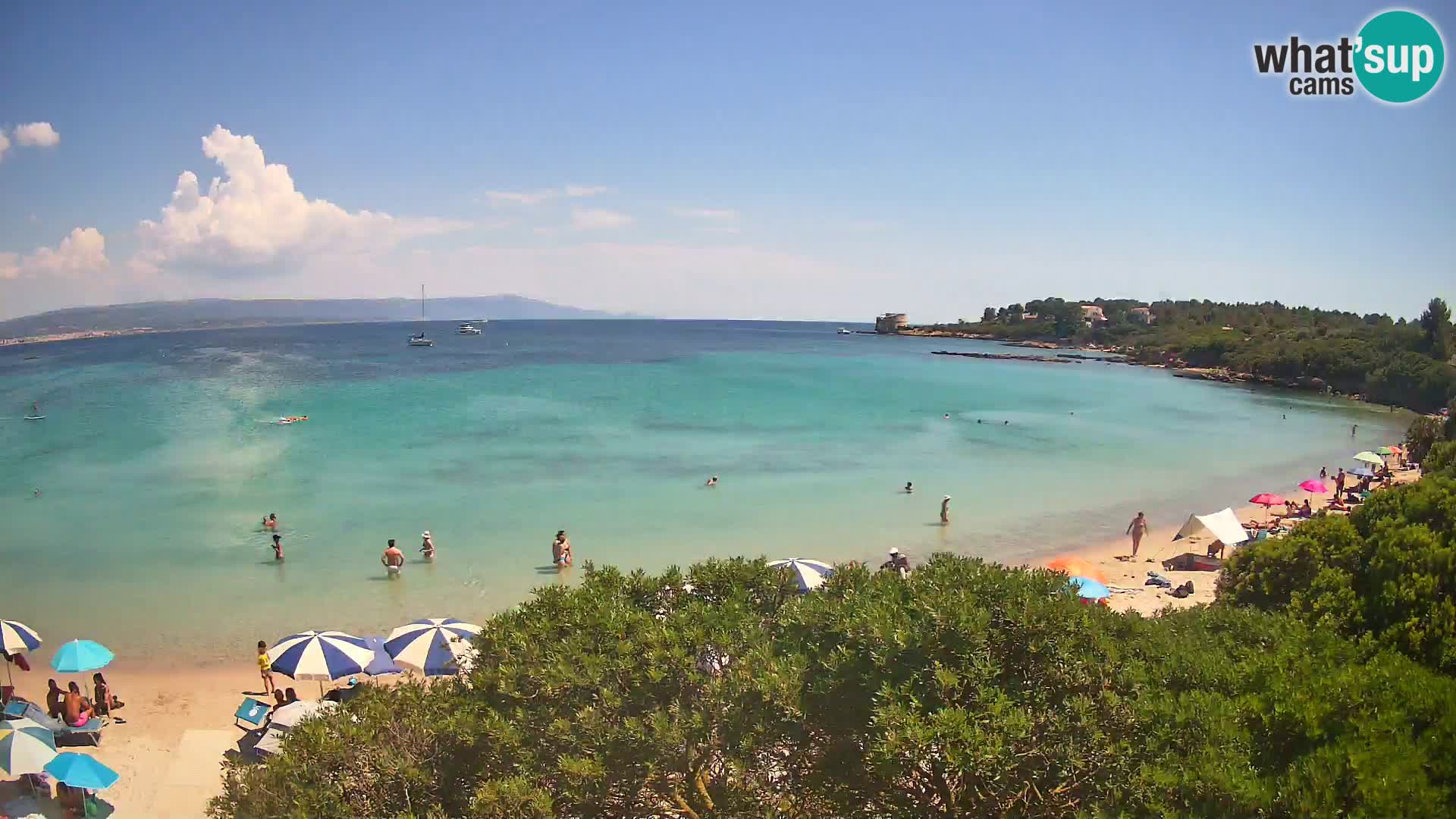 Plage Lazzaretto livecam | Alghero | Sardaigne