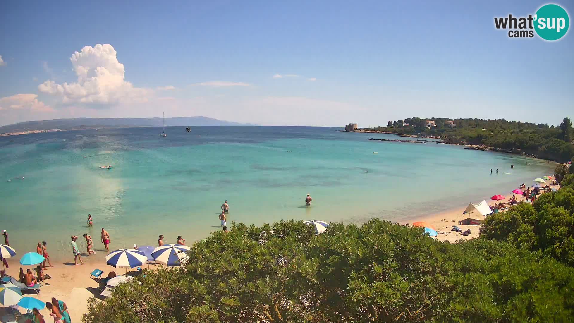Webcam Lazzaretto beach | Alghero | Sardinia